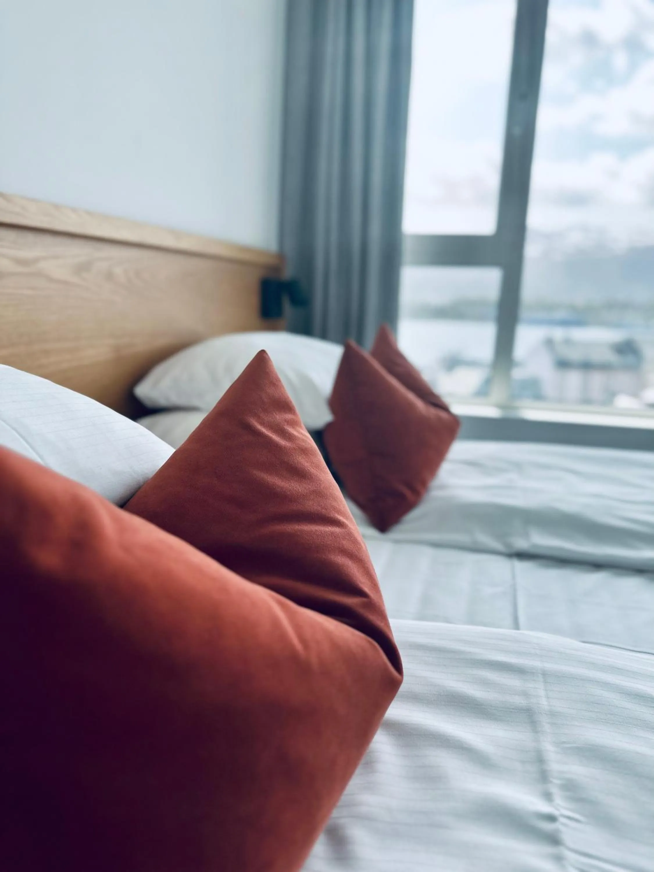 Bedroom, Bed in Scandic Parken