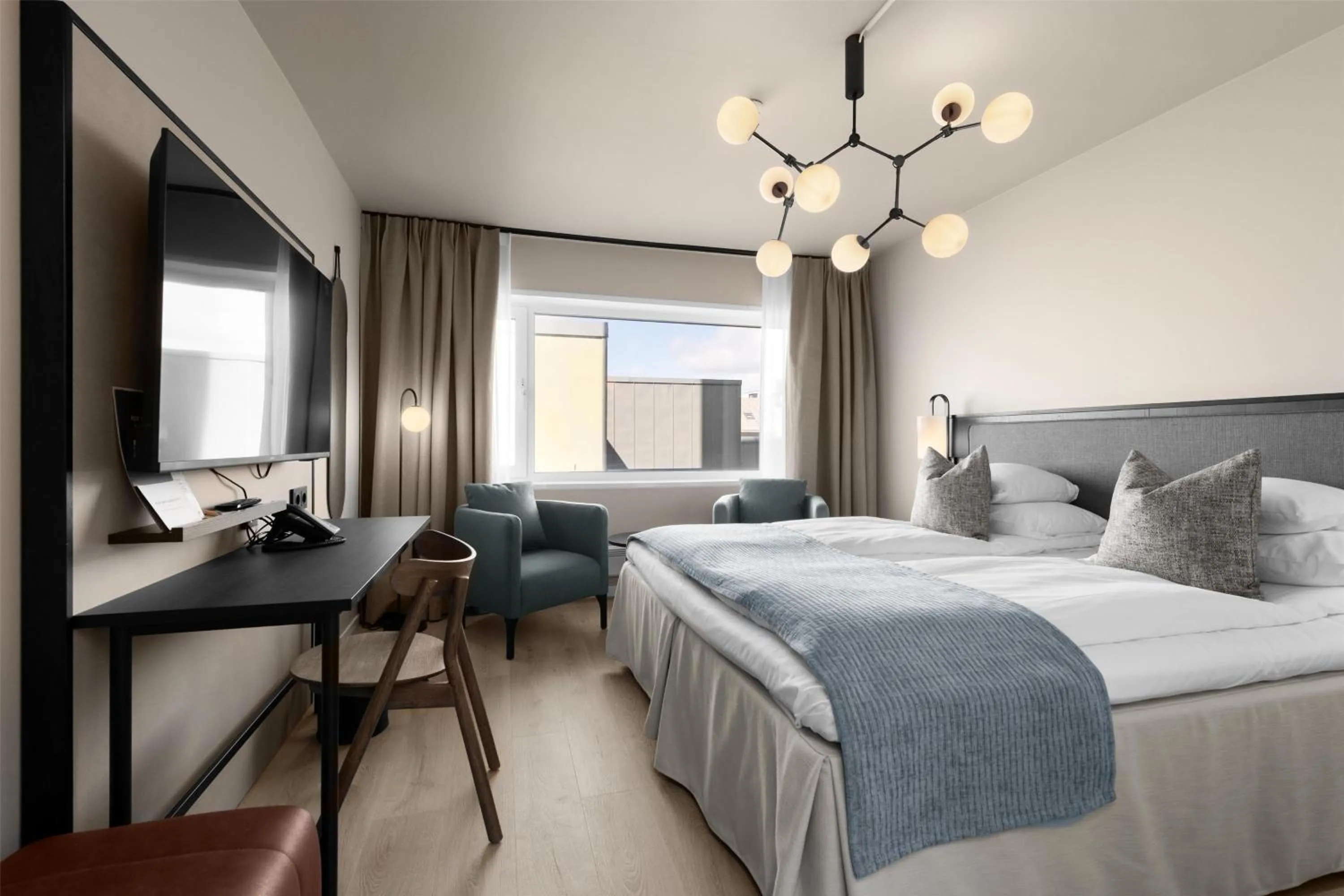 Bedroom, Bed in Scandic Parken