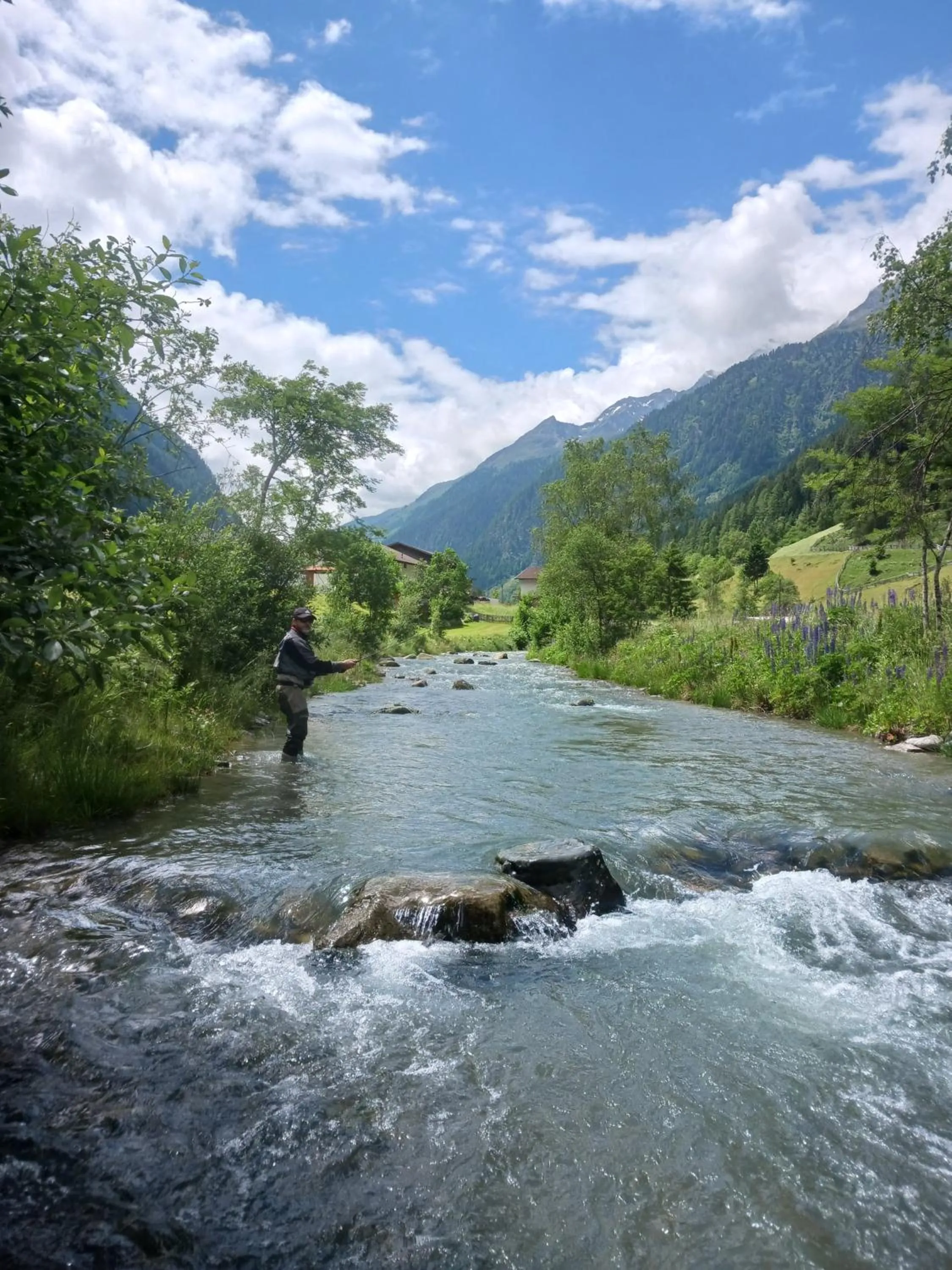 Fishing in Hotel Edelweiss