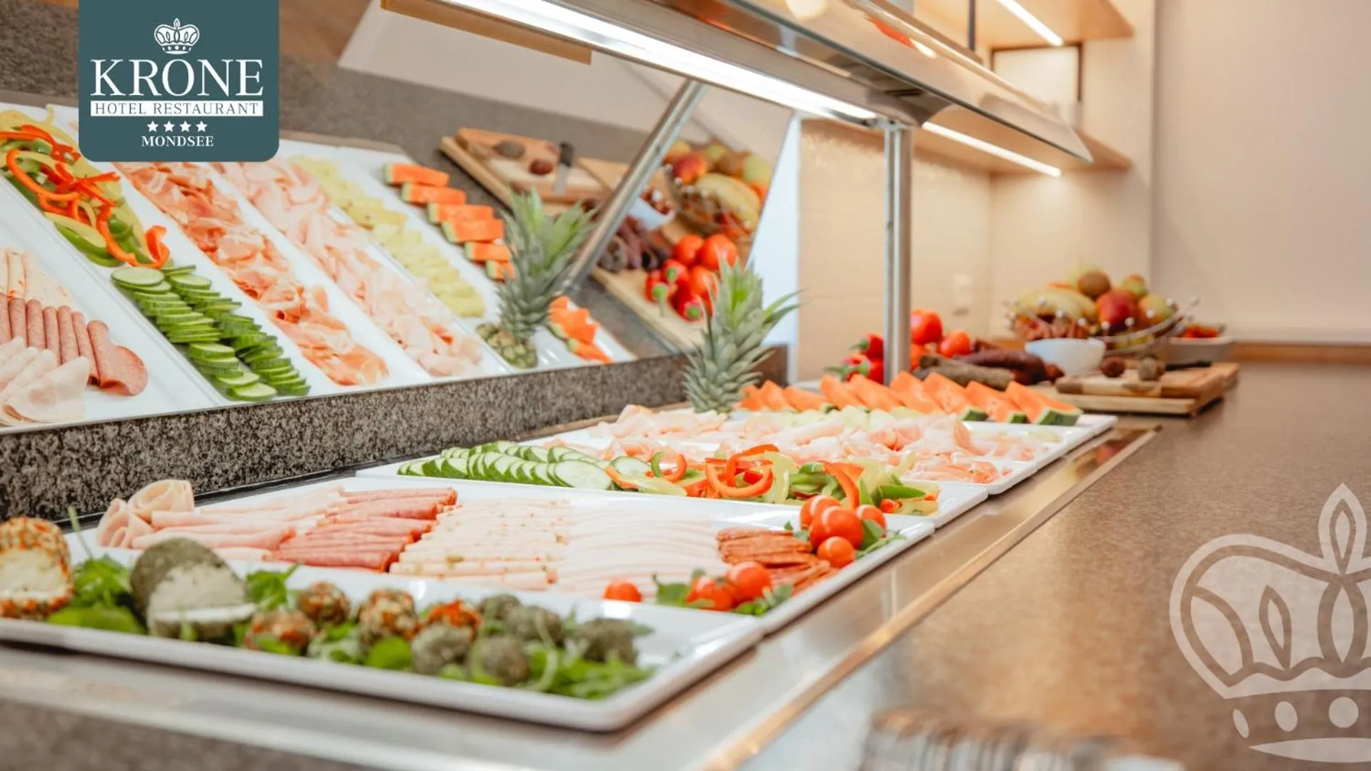 Buffet breakfast in Hotel Krone