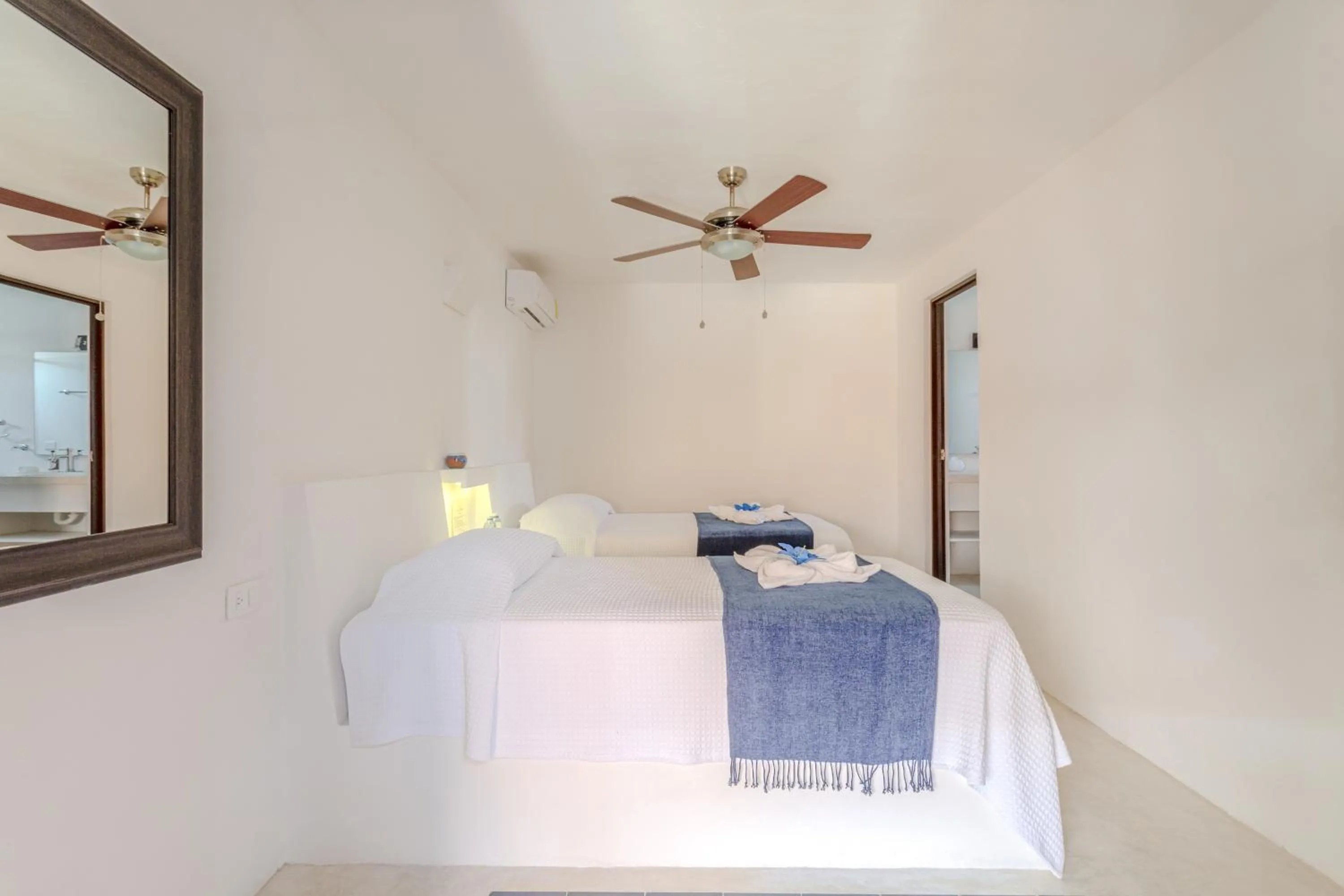 View (from property/room), Bed in Kin Ha Tulum Hotel