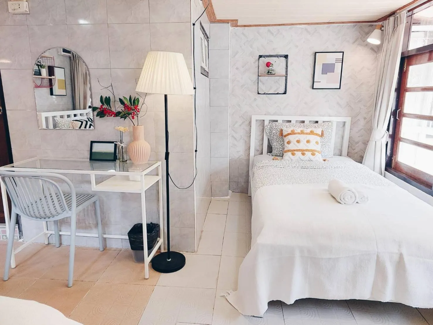 Bed in Green Riverside Homestay