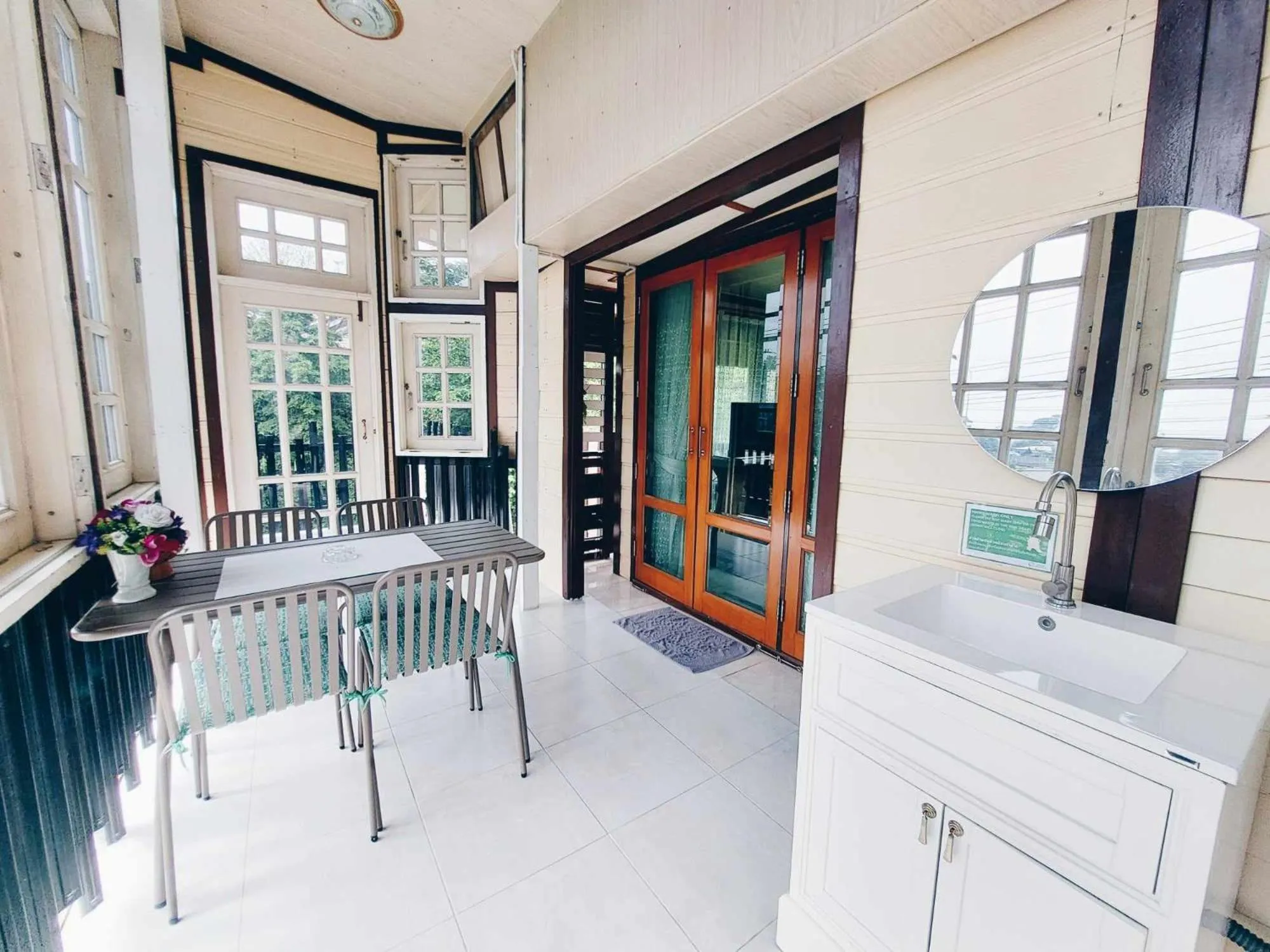 Balcony/Terrace in Green Riverside Homestay