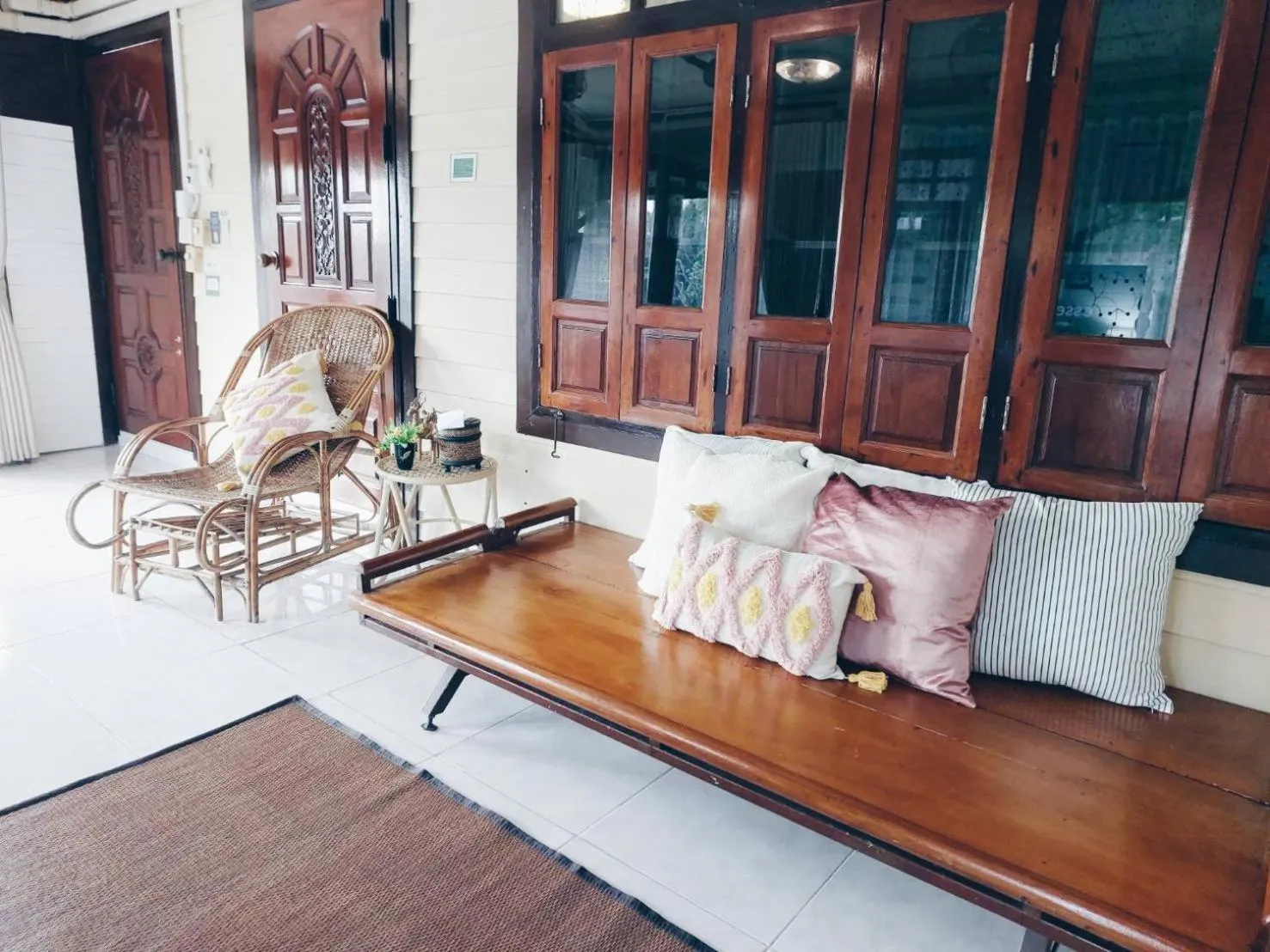 Living room in Green Riverside Homestay