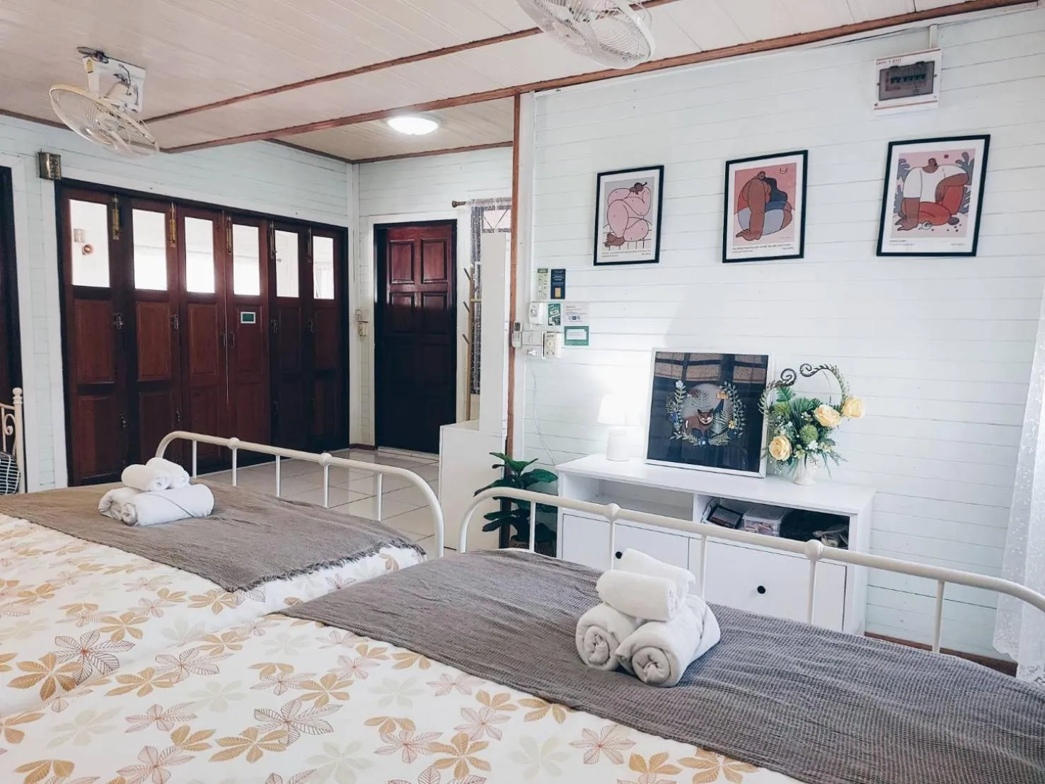 Bed in Green Riverside Homestay