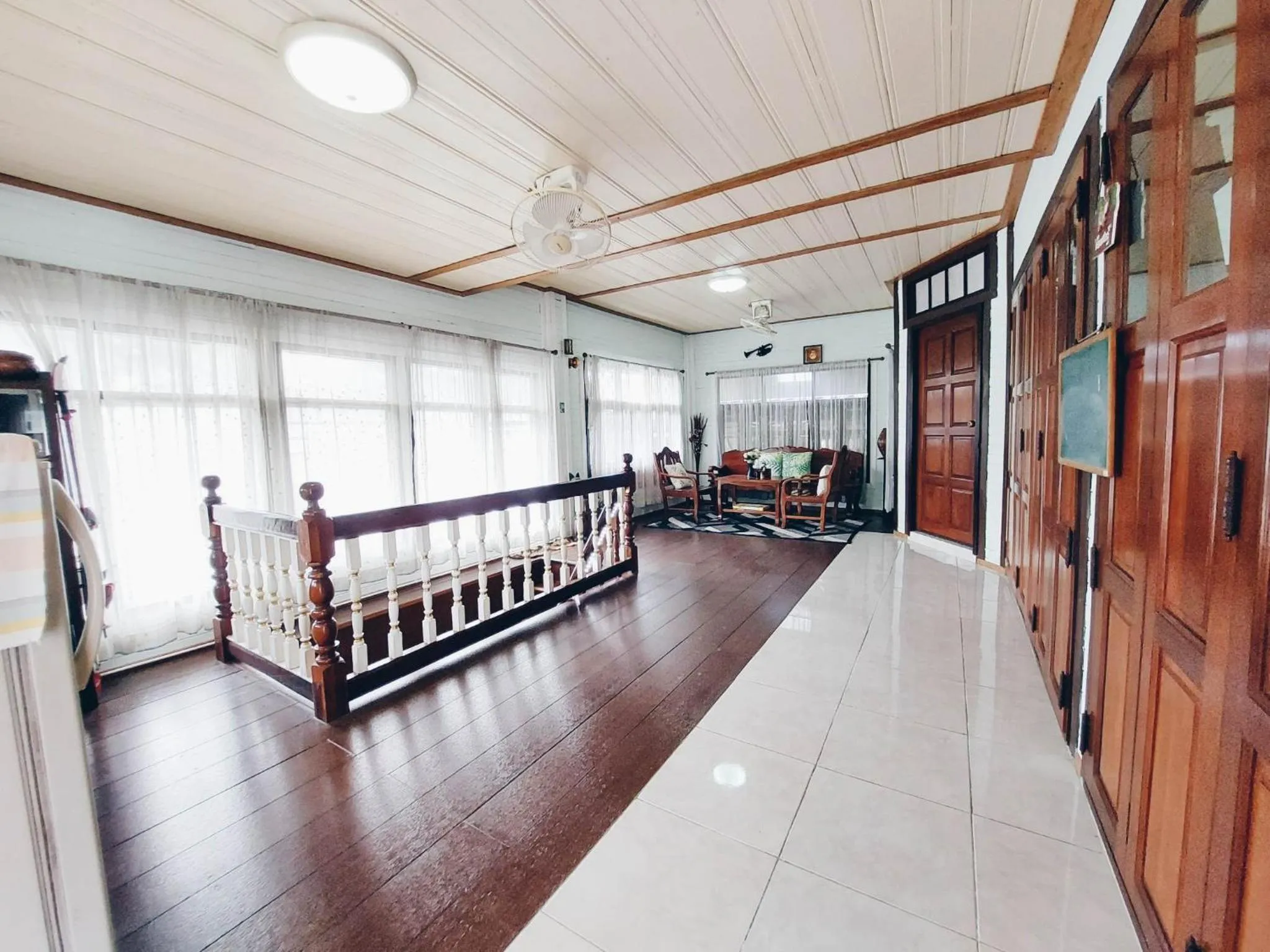 Living room in Green Riverside Homestay