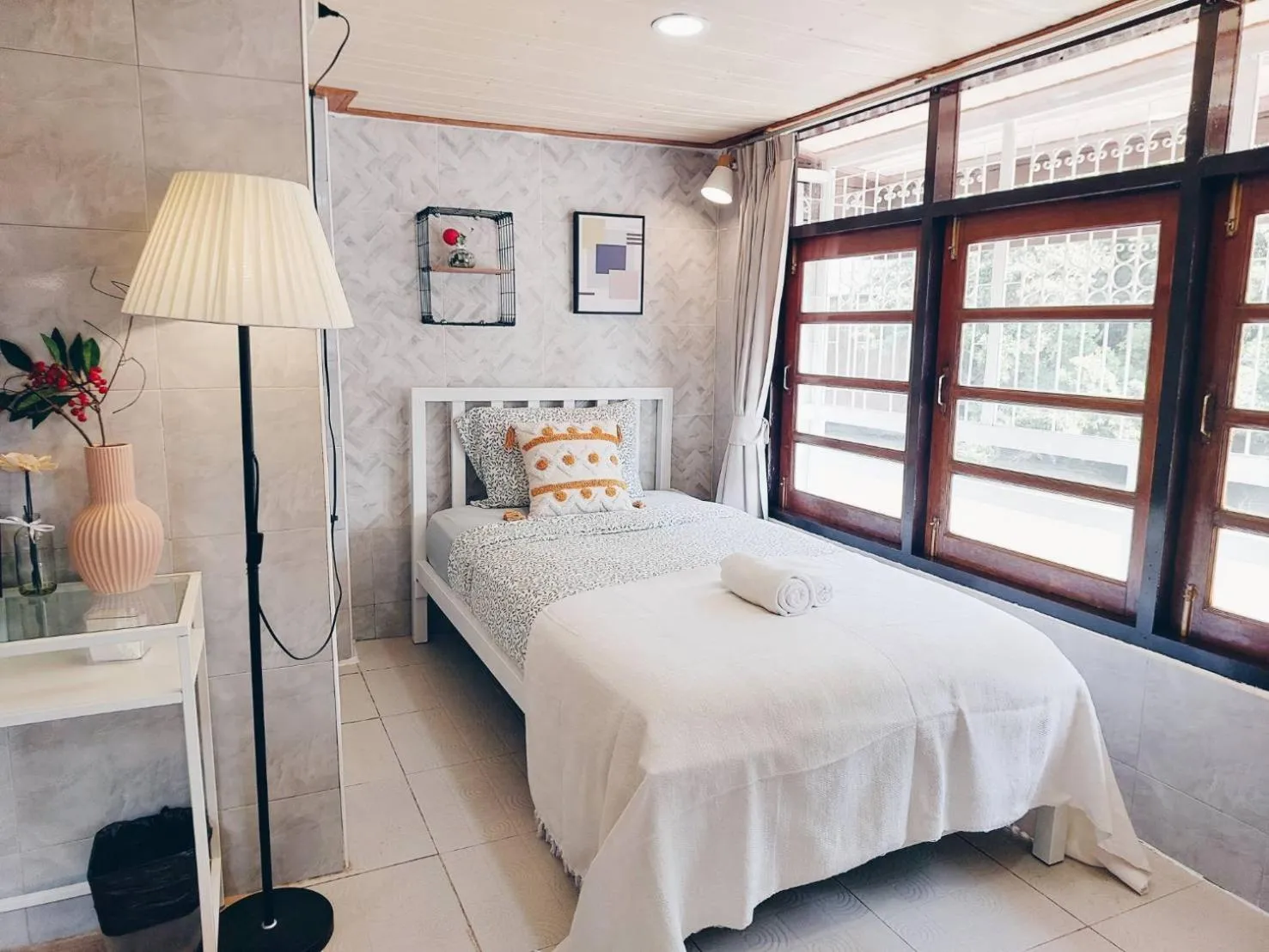 Bed in Green Riverside Homestay