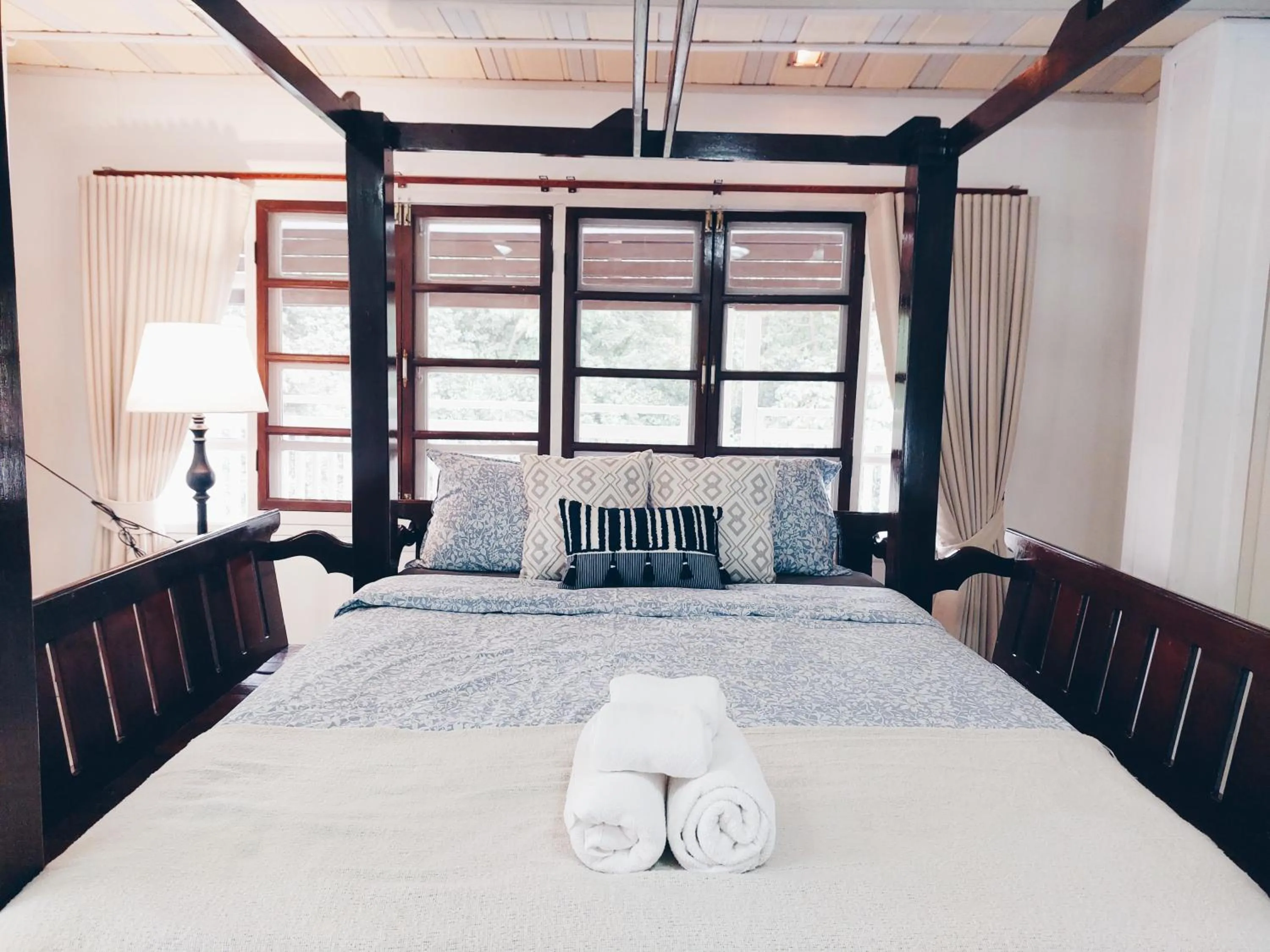 Bed in Green Riverside Homestay