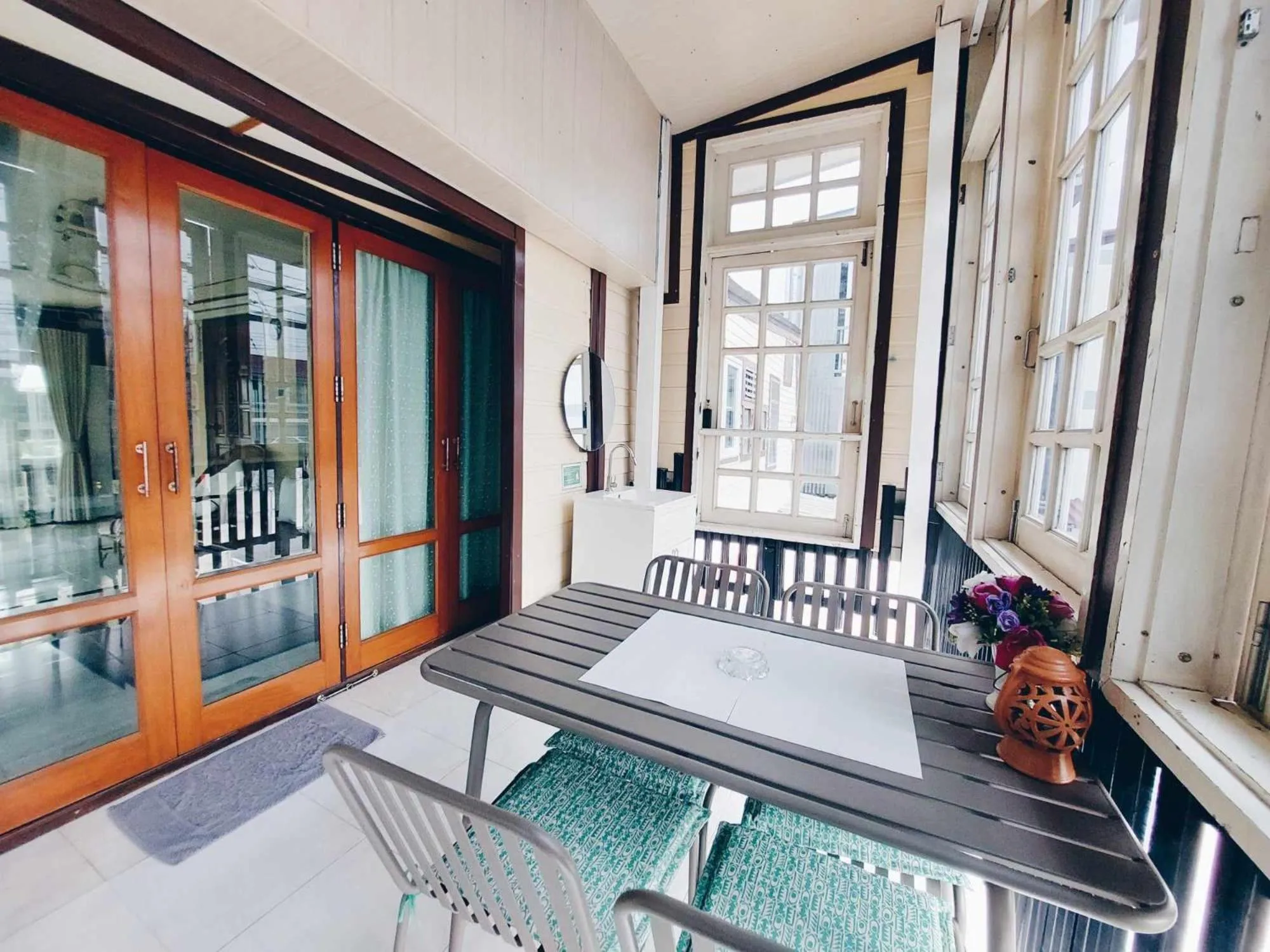 Balcony/Terrace in Green Riverside Homestay