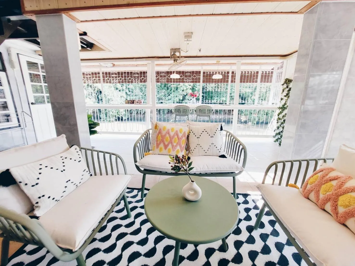 Patio in Green Riverside Homestay