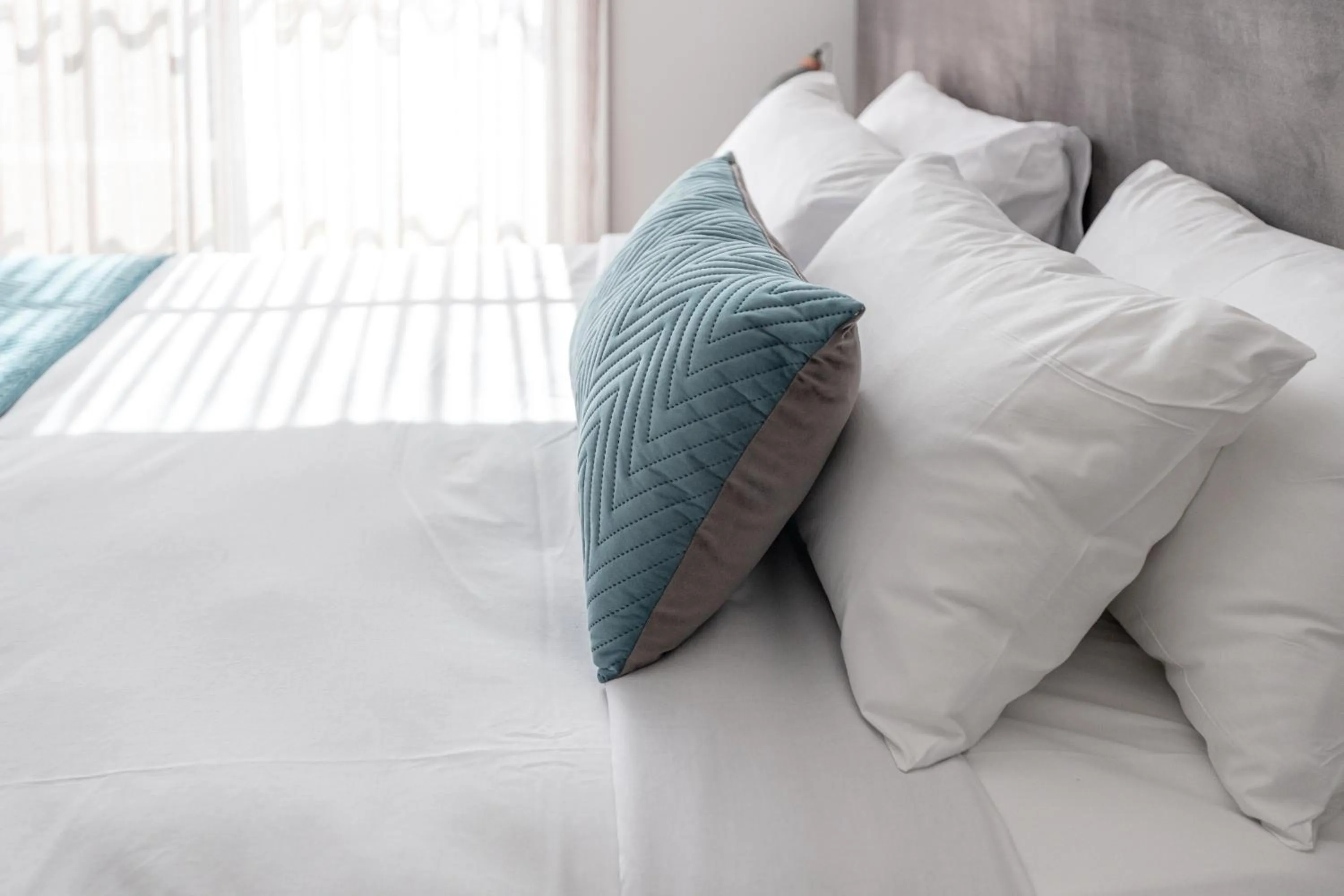 Bed in Deep Blue Hotel & Hot Springs