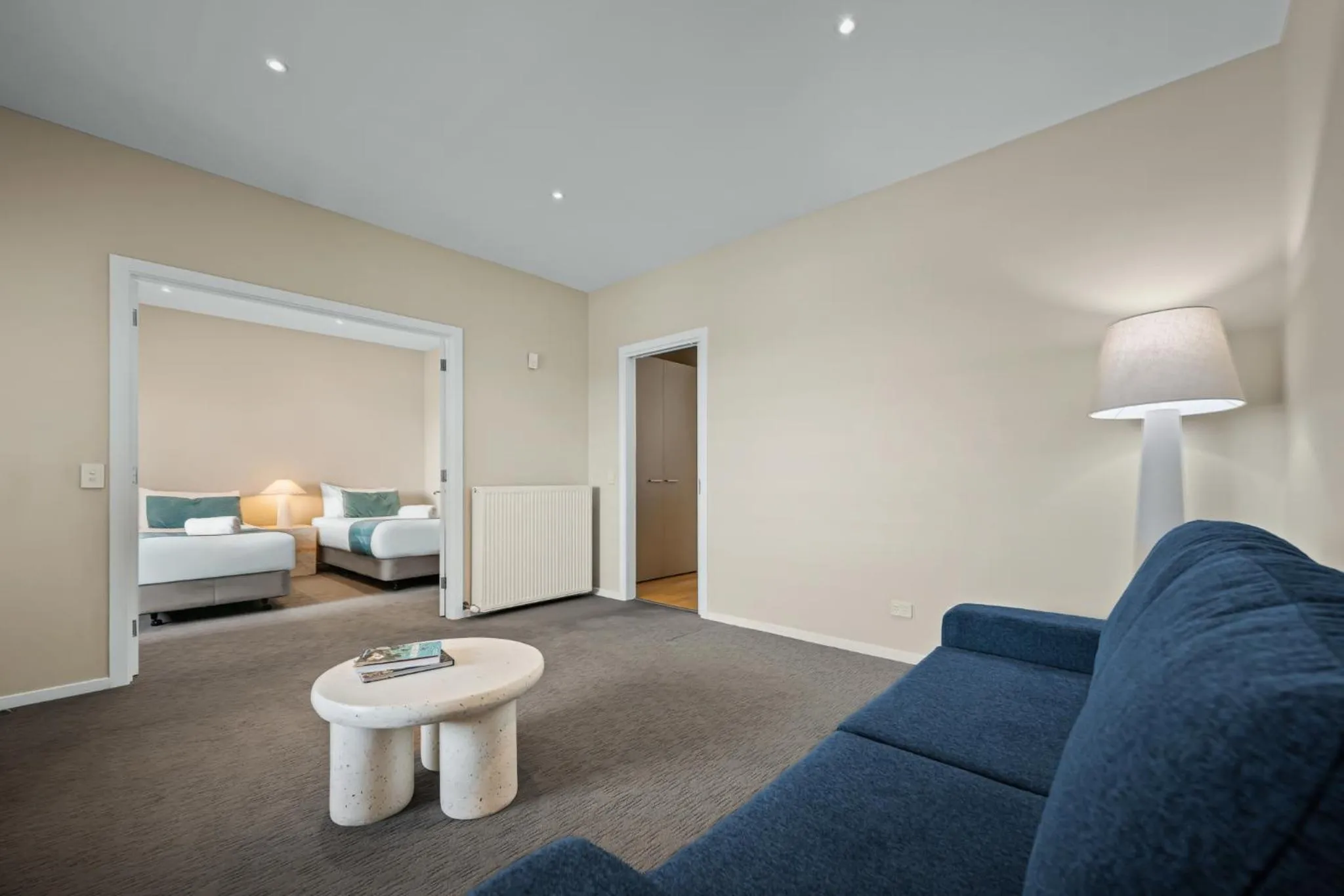 Living room, Bed in Deep Blue Hotel & Hot Springs