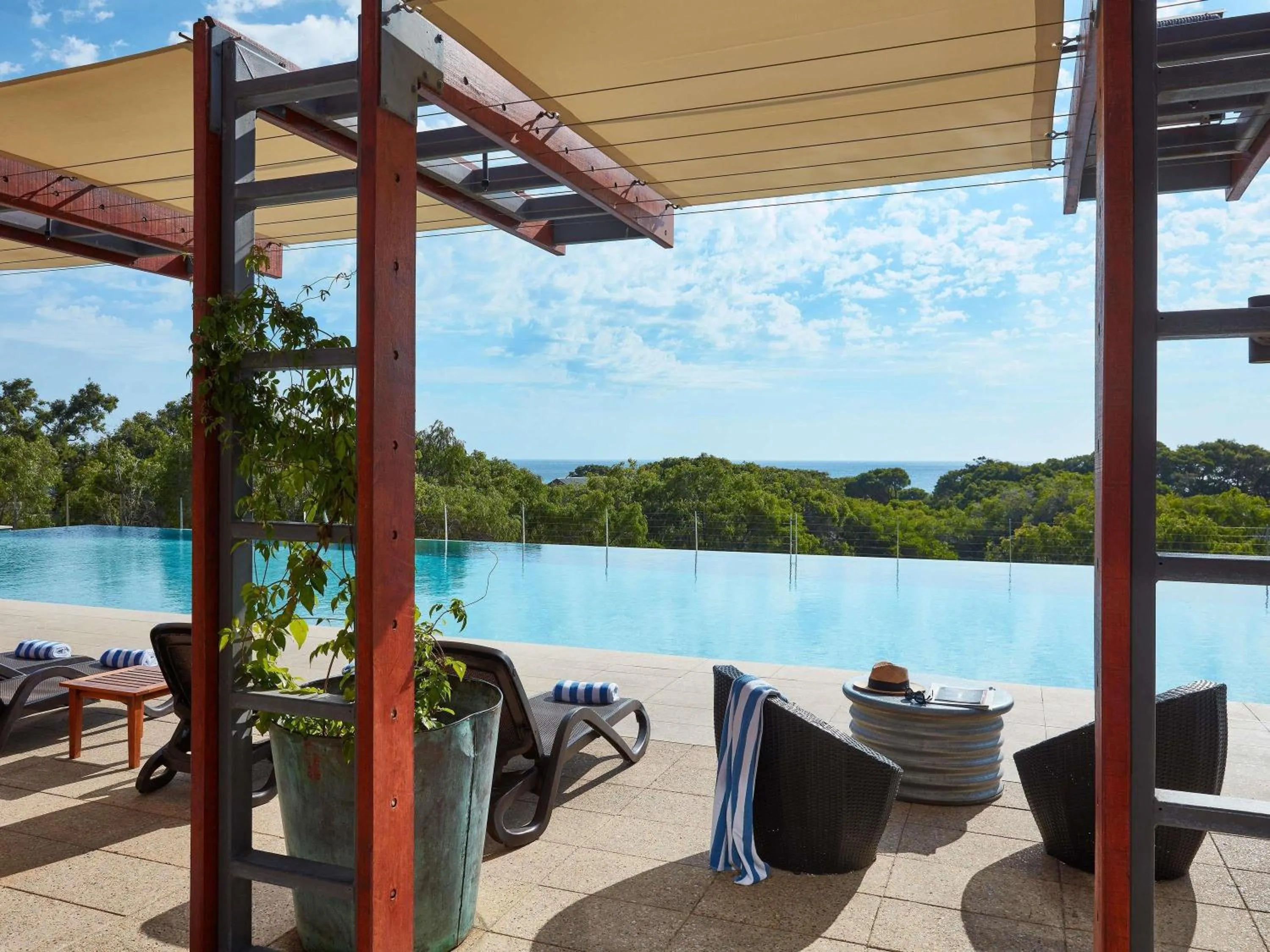 Pool view in Pullman Bunker Bay Resort Margaret River