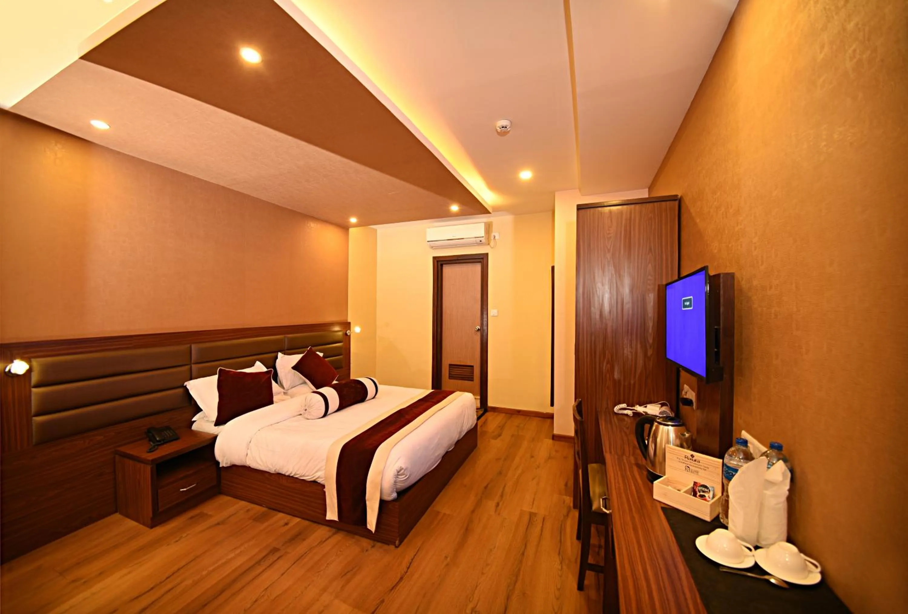 Photo of the whole room, Bed in The Address Kathmandu Hotel