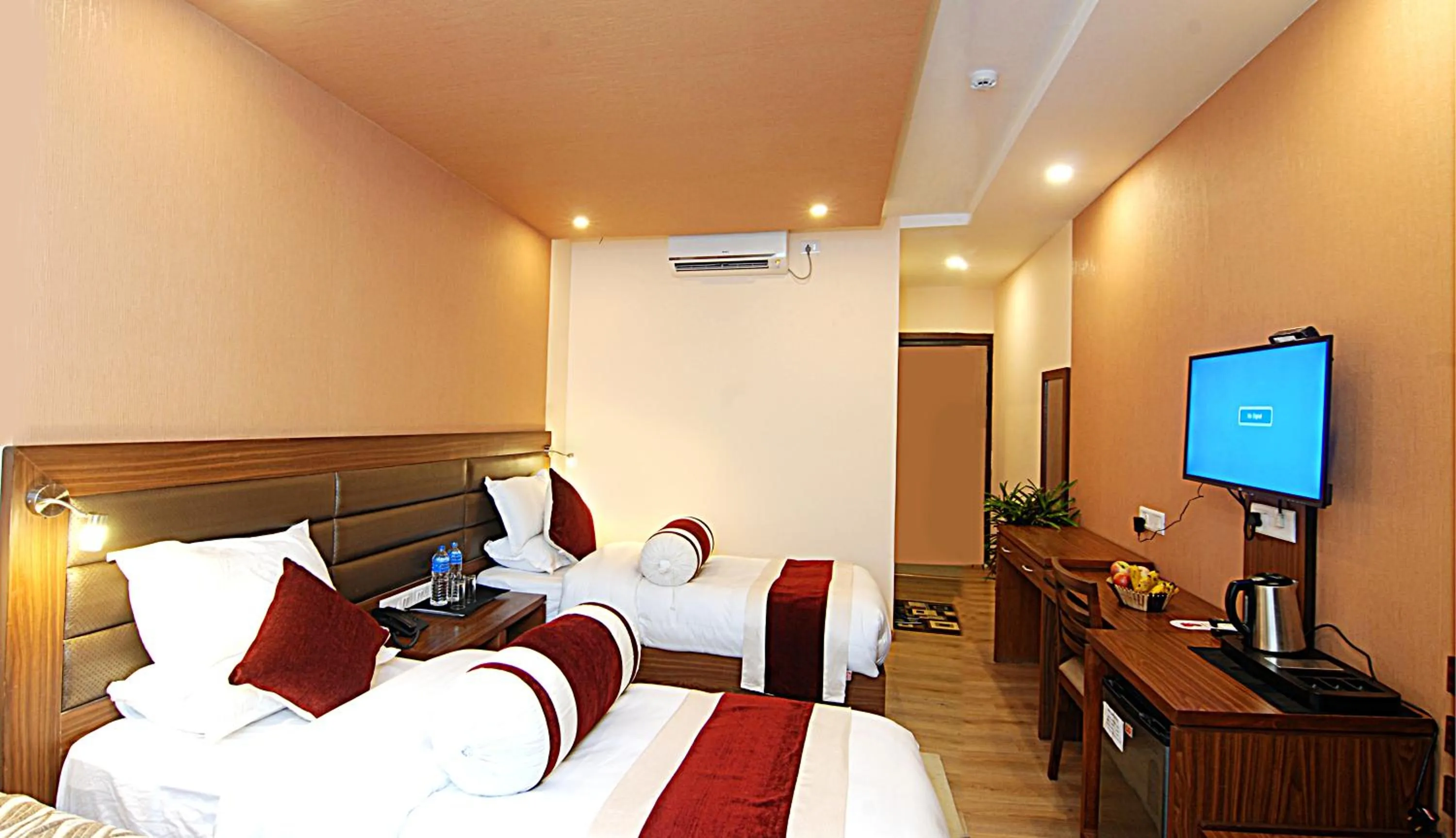 Photo of the whole room, Bed in The Address Kathmandu Hotel