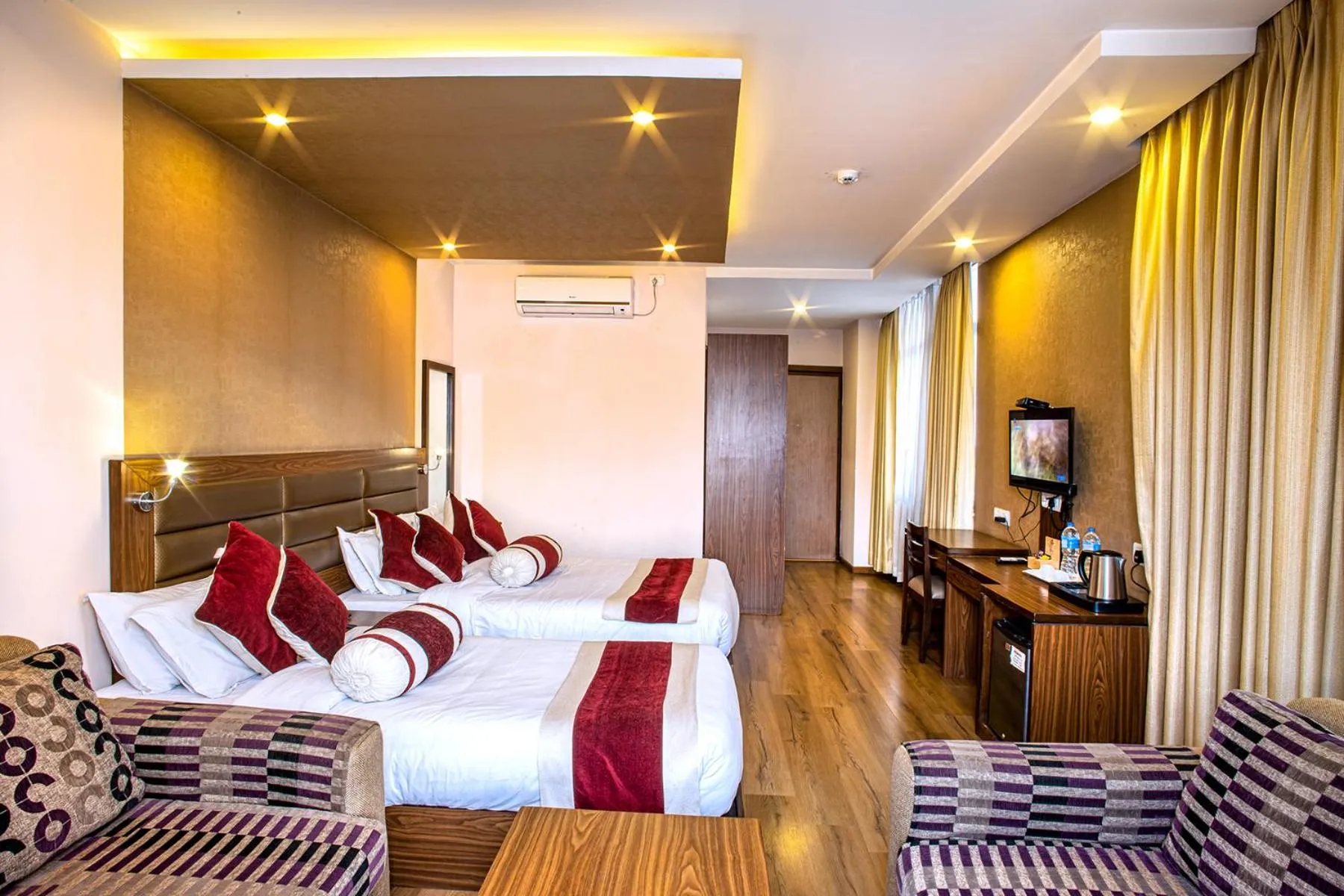 Bedroom, Bed in The Address Kathmandu Hotel