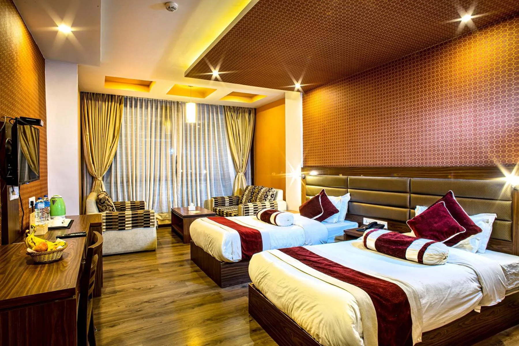 Bedroom, Bed in The Address Kathmandu Hotel