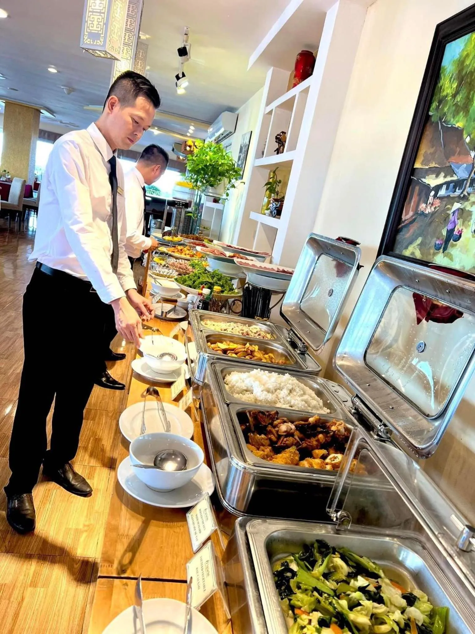 Buffet breakfast in Park View Hotel