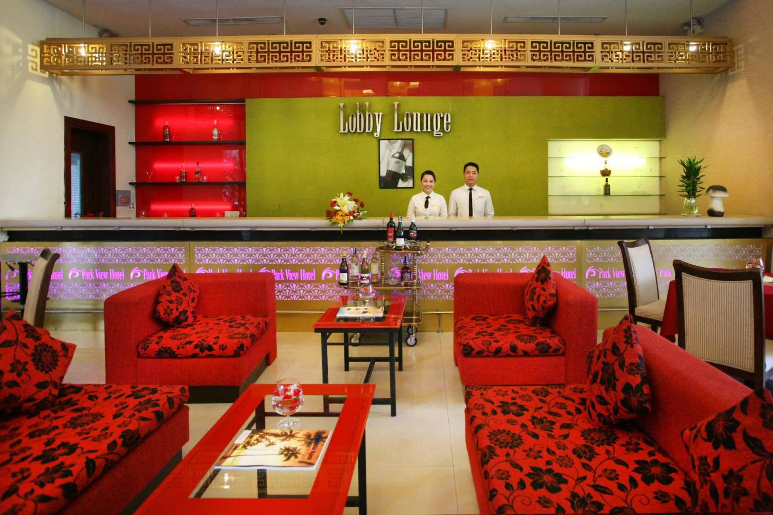 Seating area in Park View Hotel