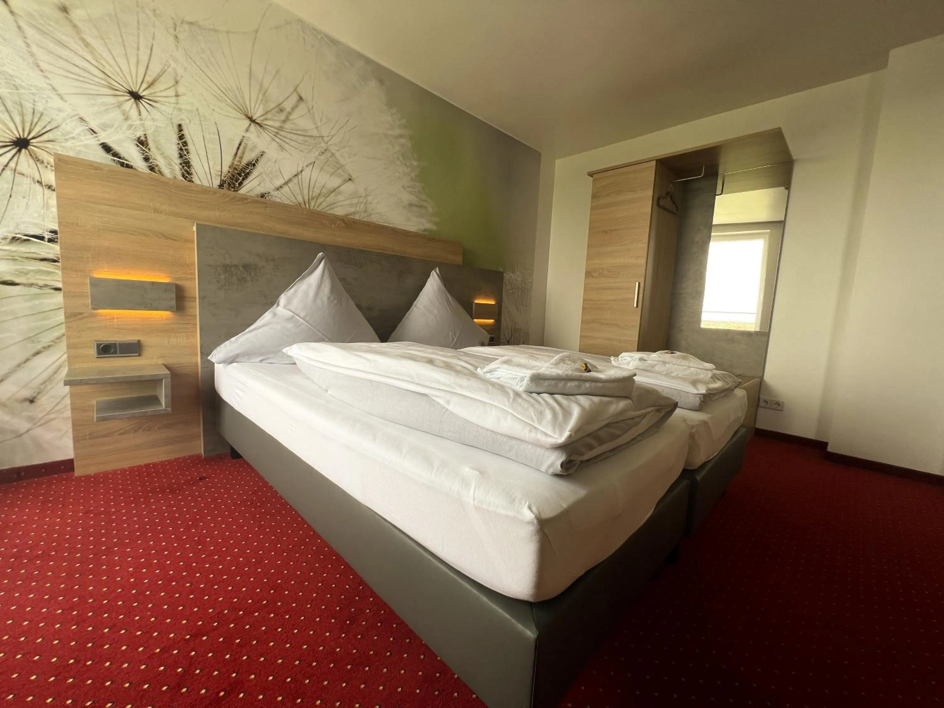 Bed in SKYHOTEL Merseburg