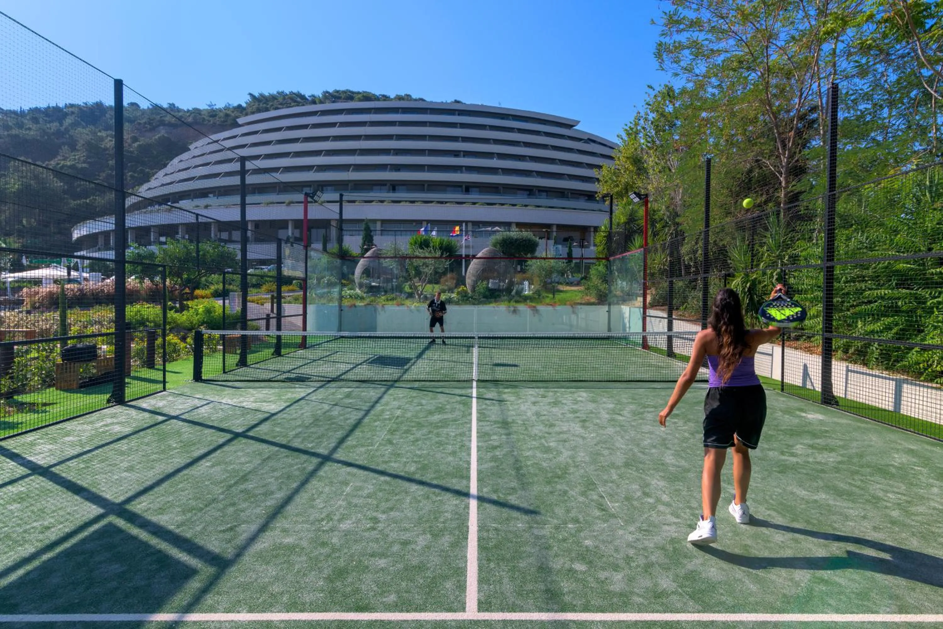 Tennis court in Olympic Palace Hotel
