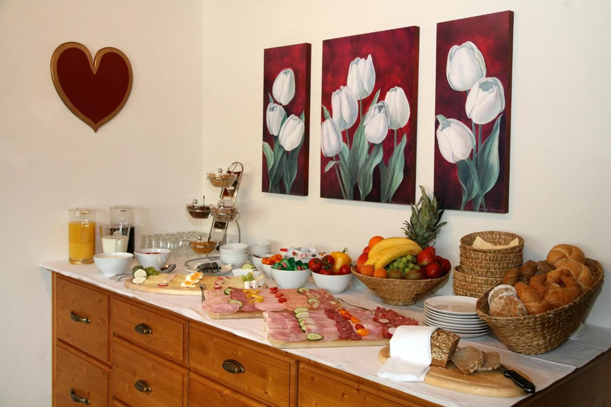 Dining area in Frühstückspension Friedheim