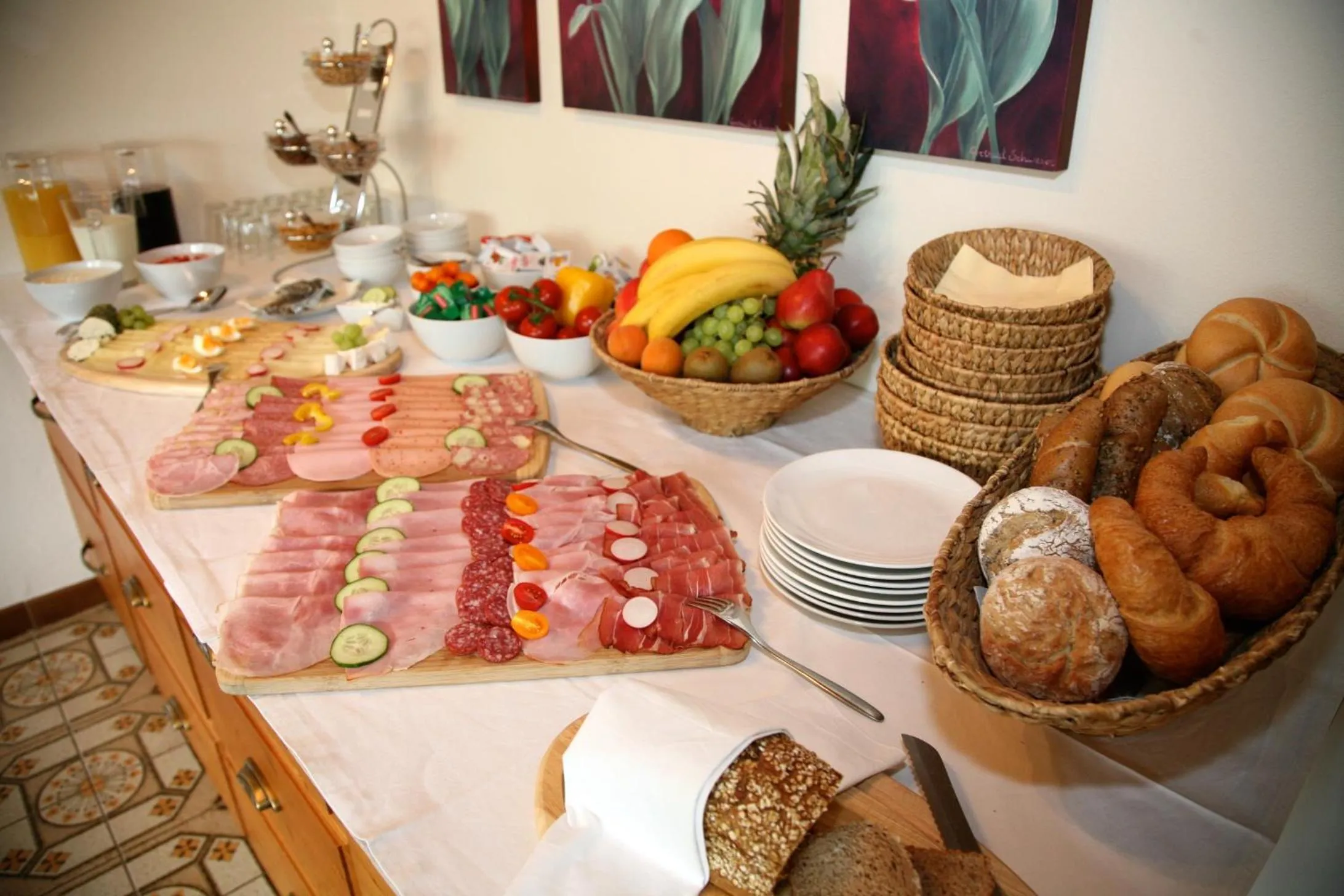 Dining area in Frühstückspension Friedheim