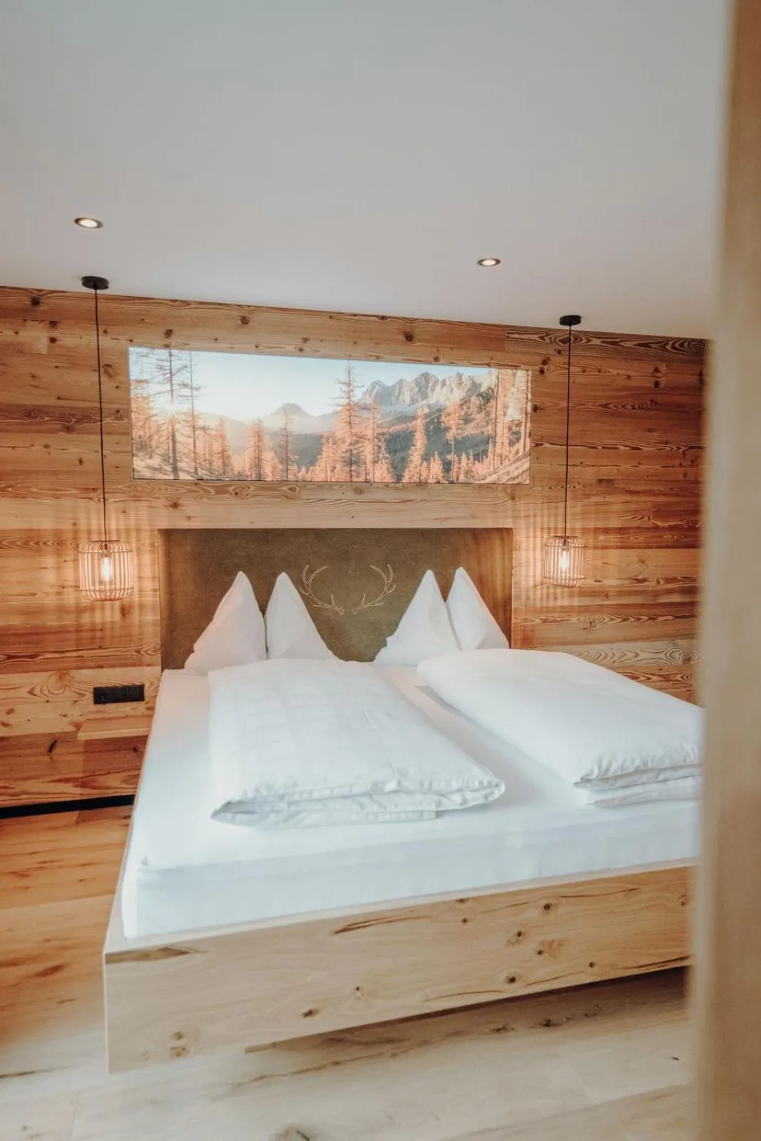 Photo of the whole room, Bed in Frühstückspension Friedheim