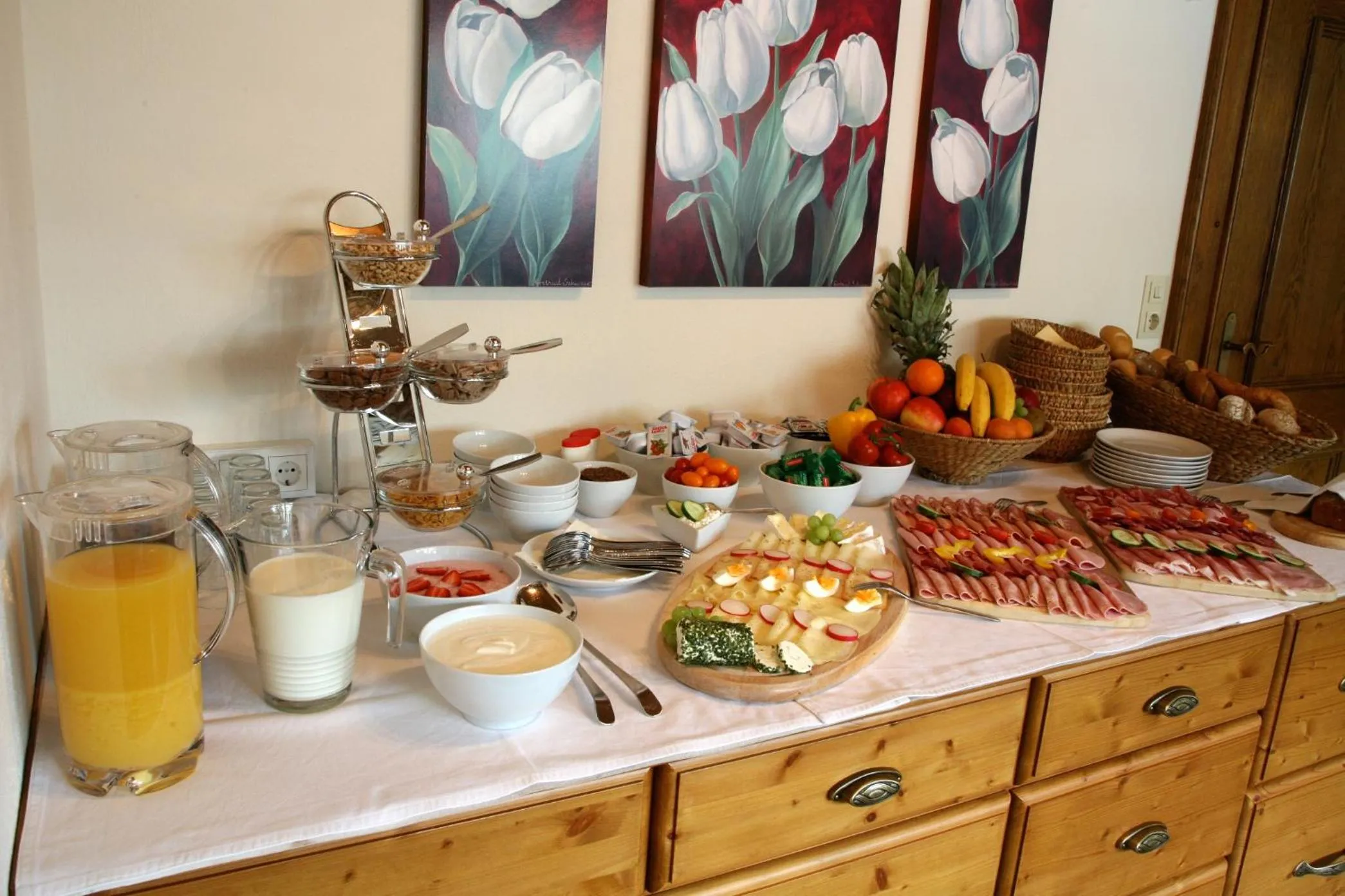 Dining area in Frühstückspension Friedheim