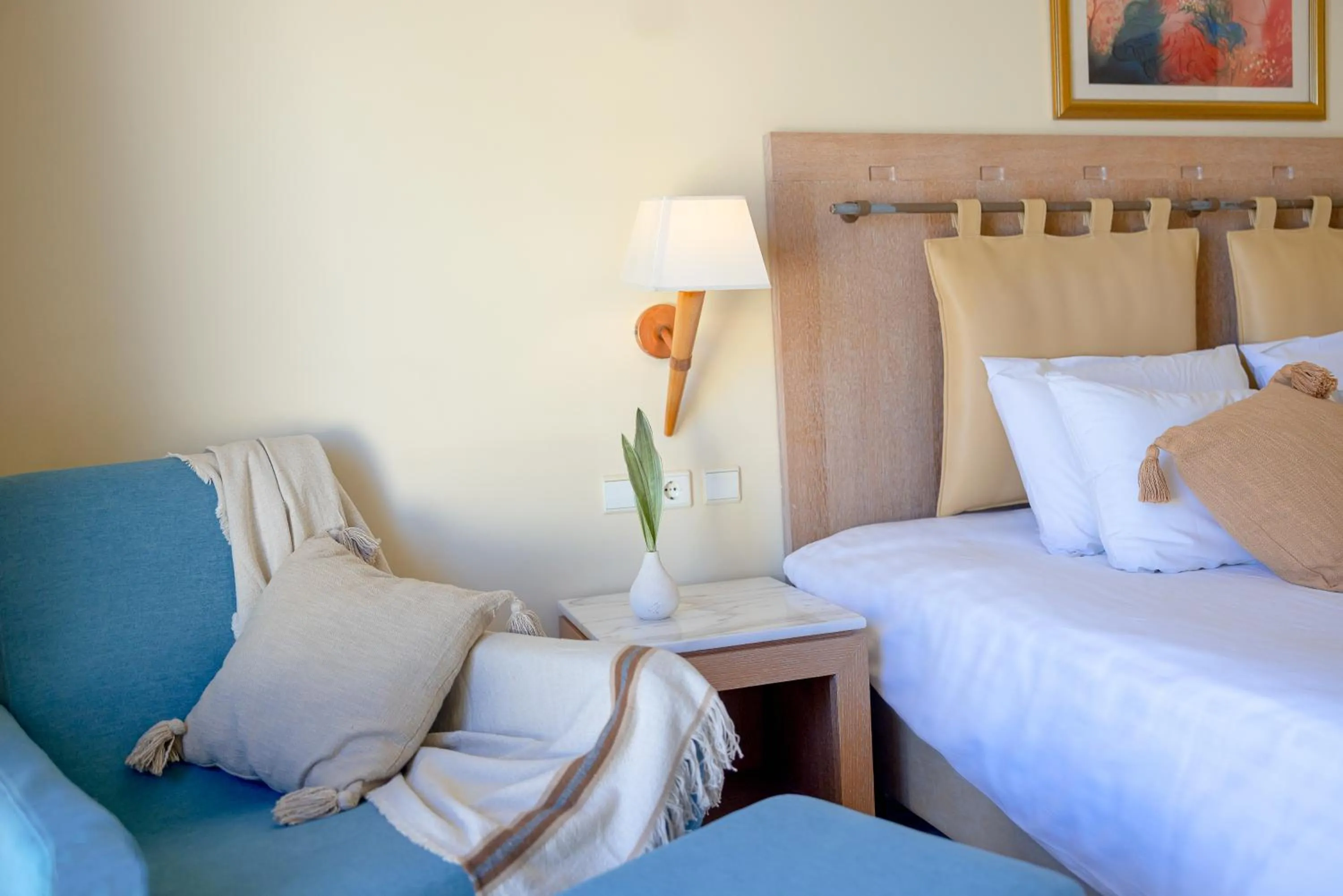 Bed in Giannoulis - Santa Marina Plaza (Adults Only)