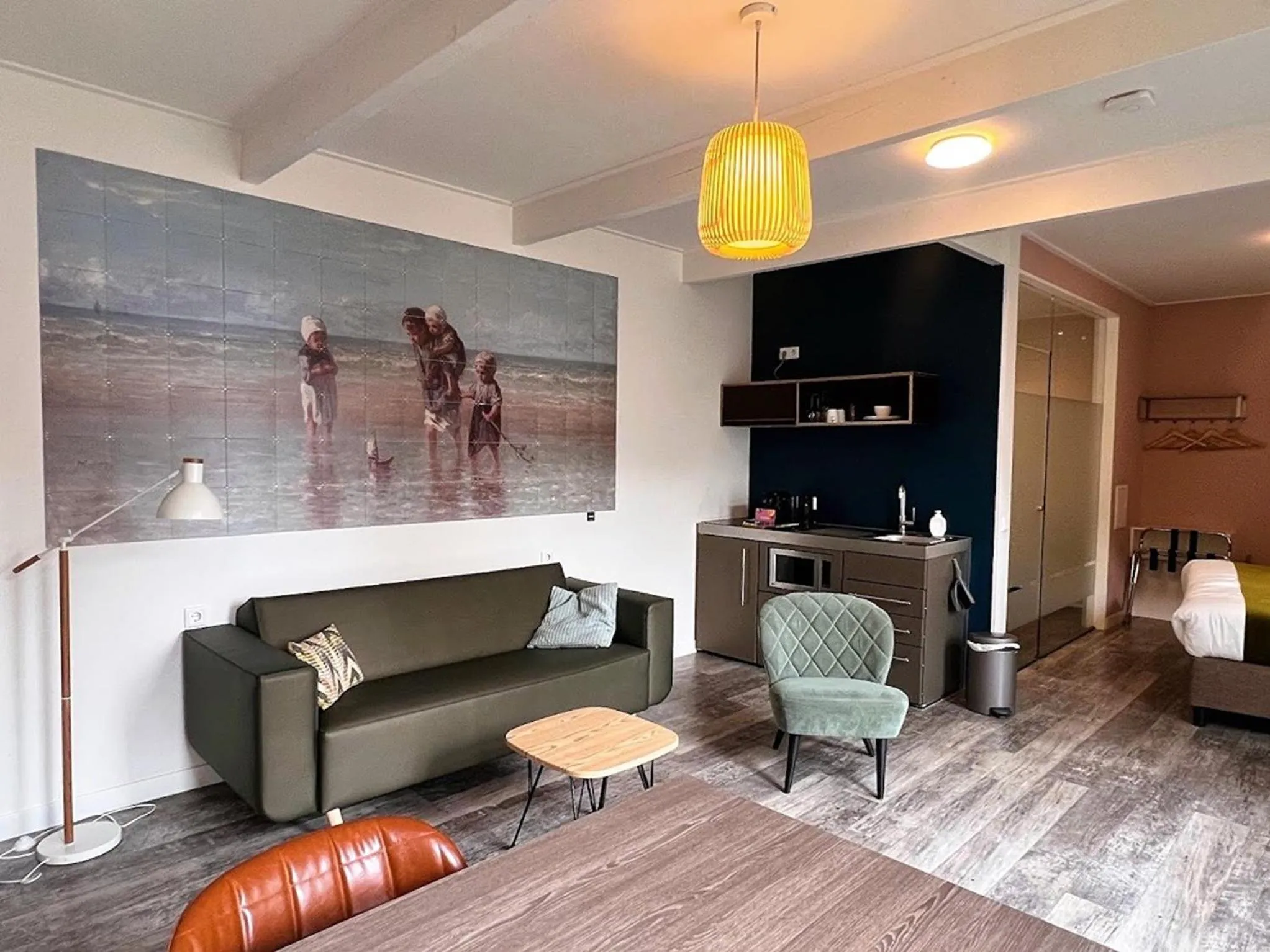 Kitchen or kitchenette in Hotel Loskade 45