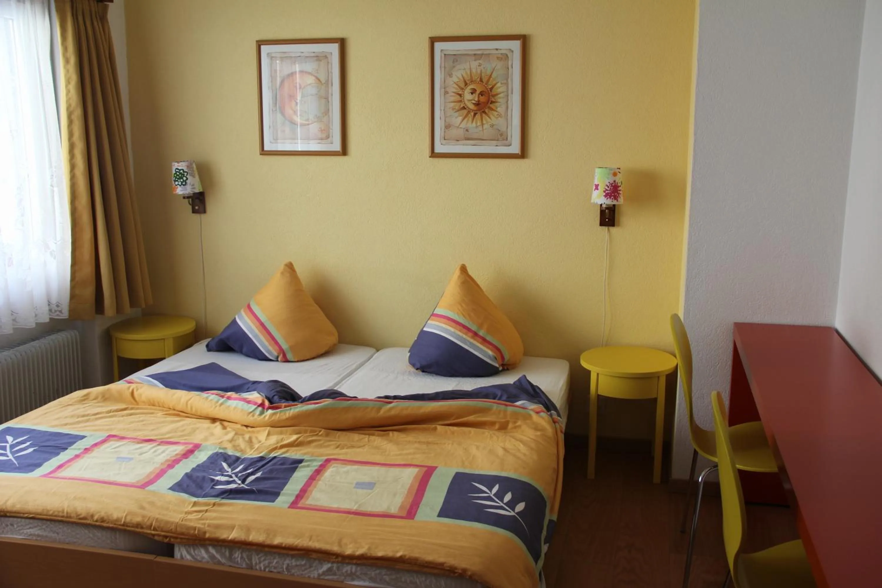 Decorative detail, Bed in Pension Heino