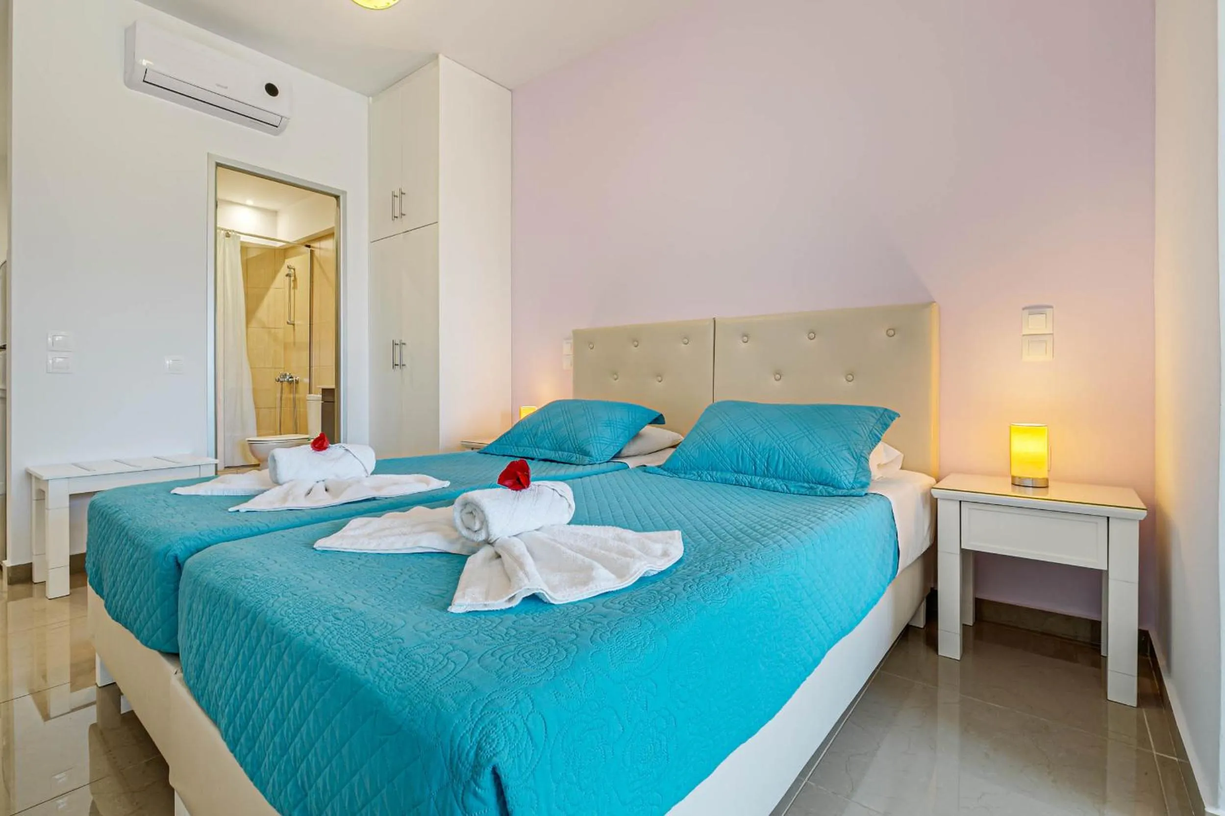 Bed in Palapart Gikas Gouvia