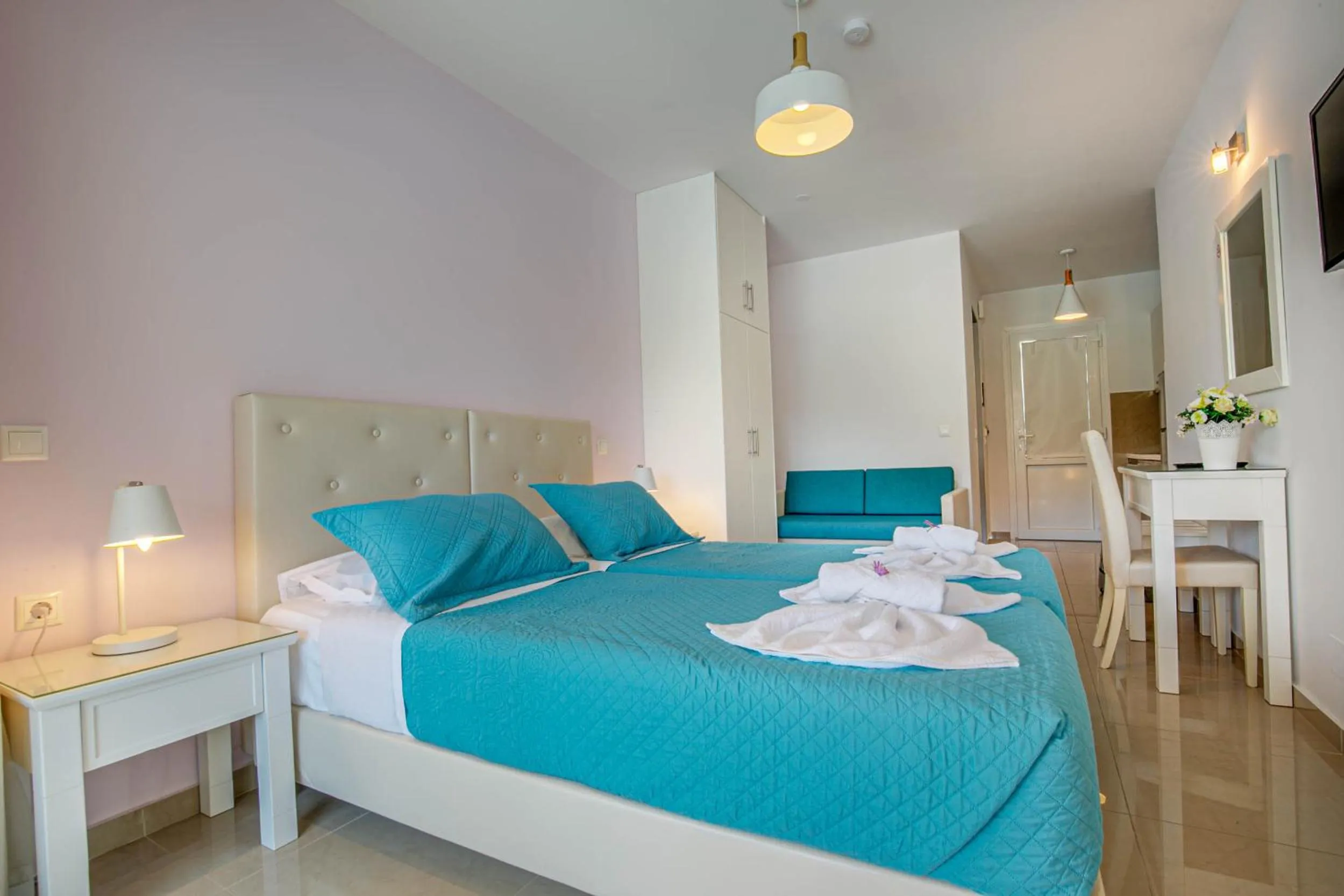 Bed in Palapart Gikas Gouvia