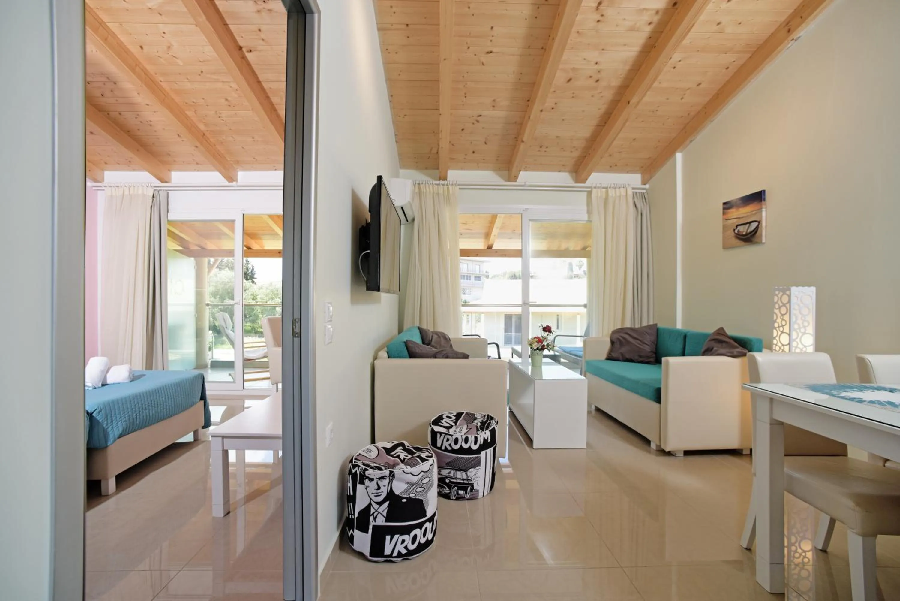 Seating area in Palapart Gikas Gouvia