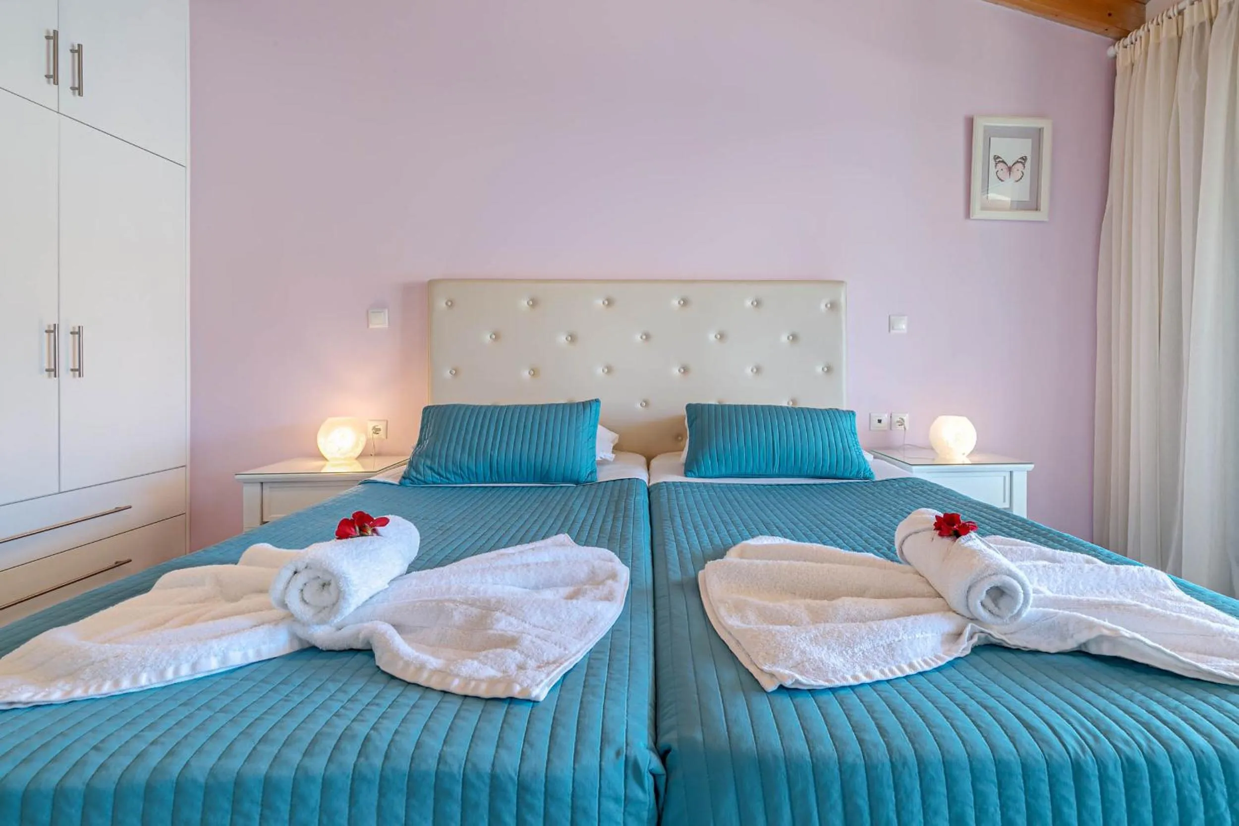 Bed in Palapart Gikas Gouvia