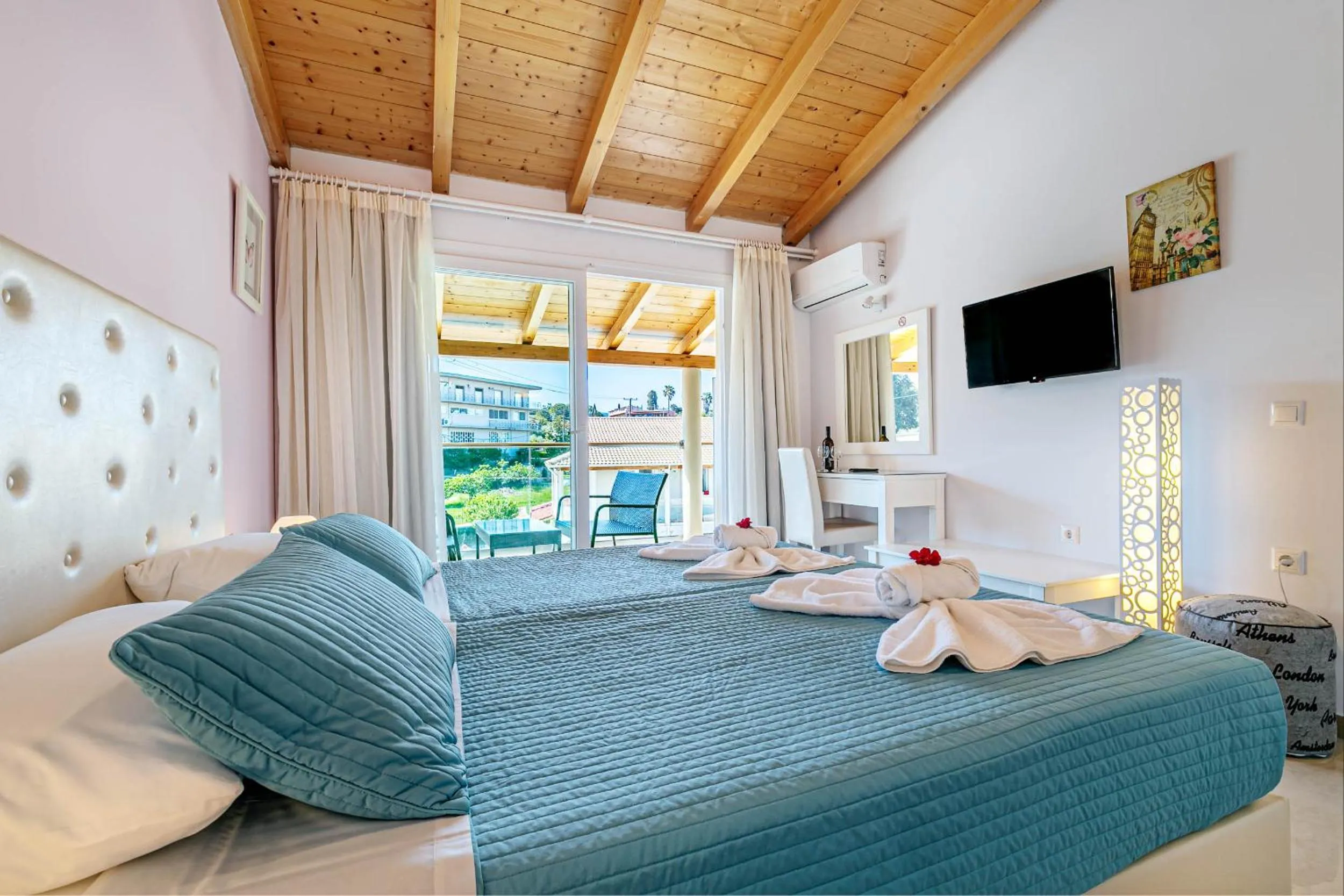 Bed in Palapart Gikas Gouvia