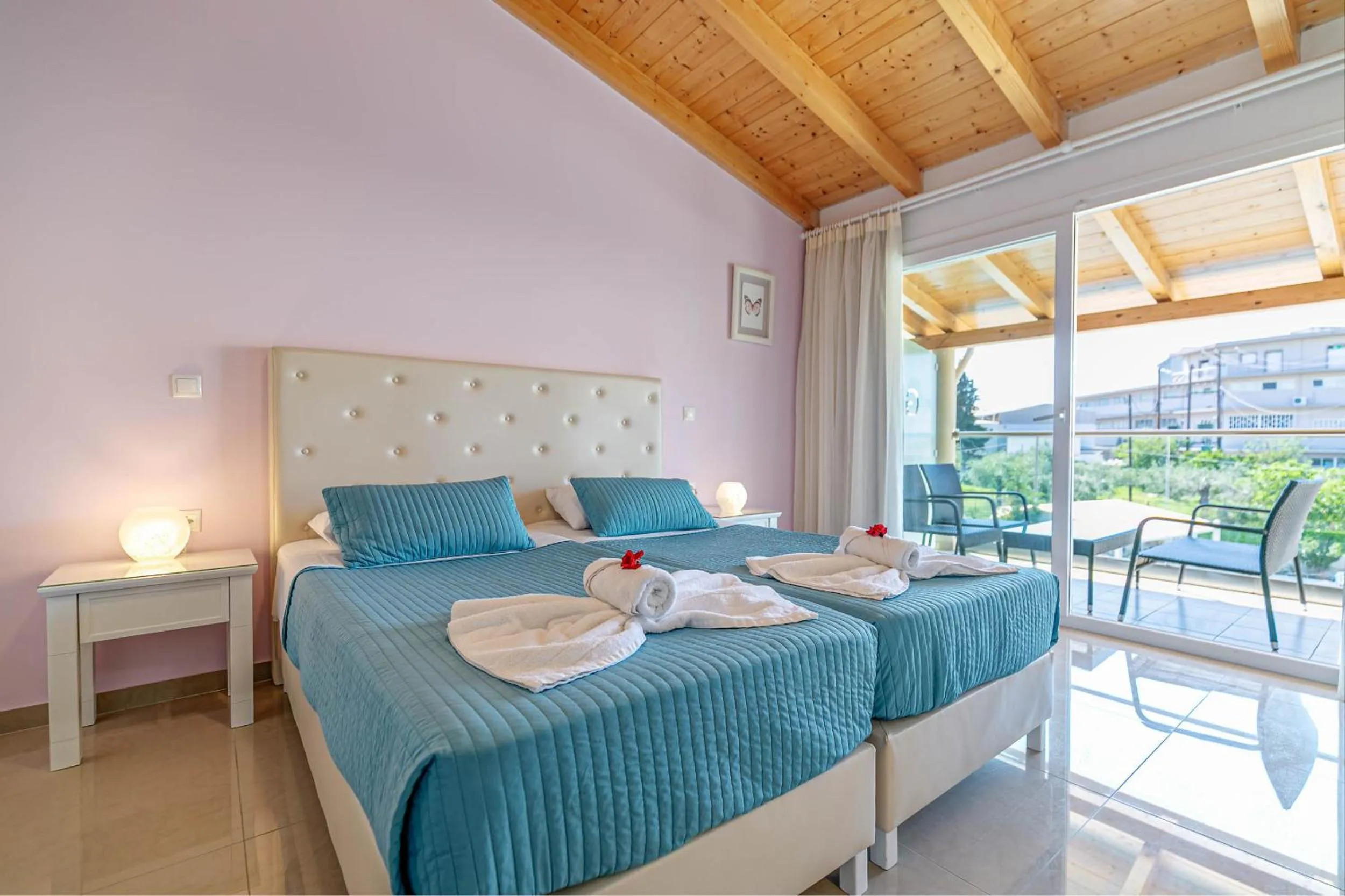 Bed in Palapart Gikas Gouvia