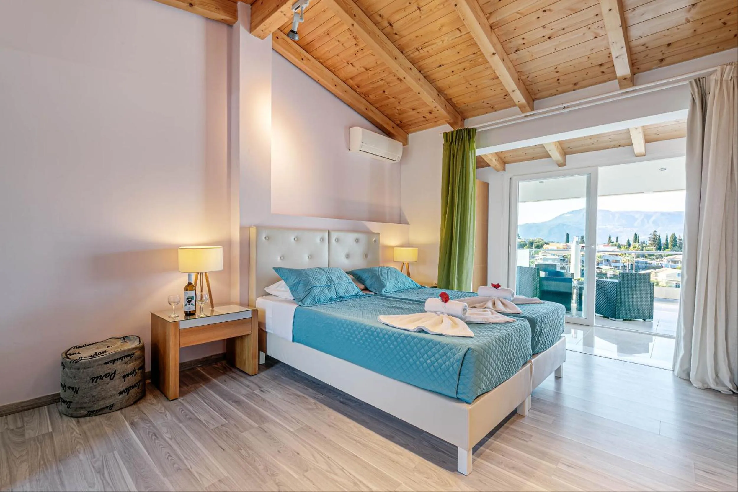 Bed in Palapart Gikas Gouvia