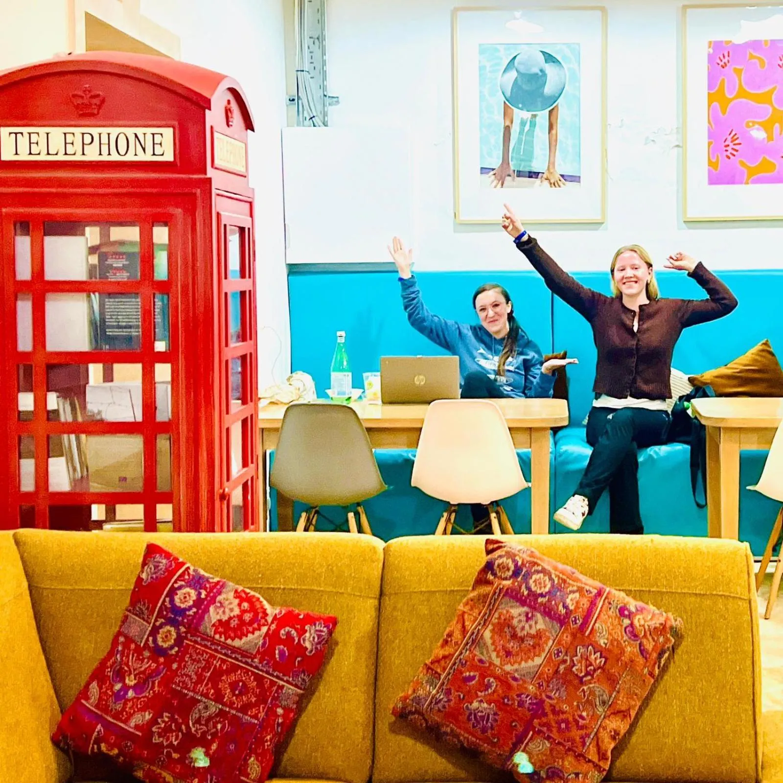 Living room in Follow the Sun Boutique Hostel - Pool, Breakfast & Sea Views