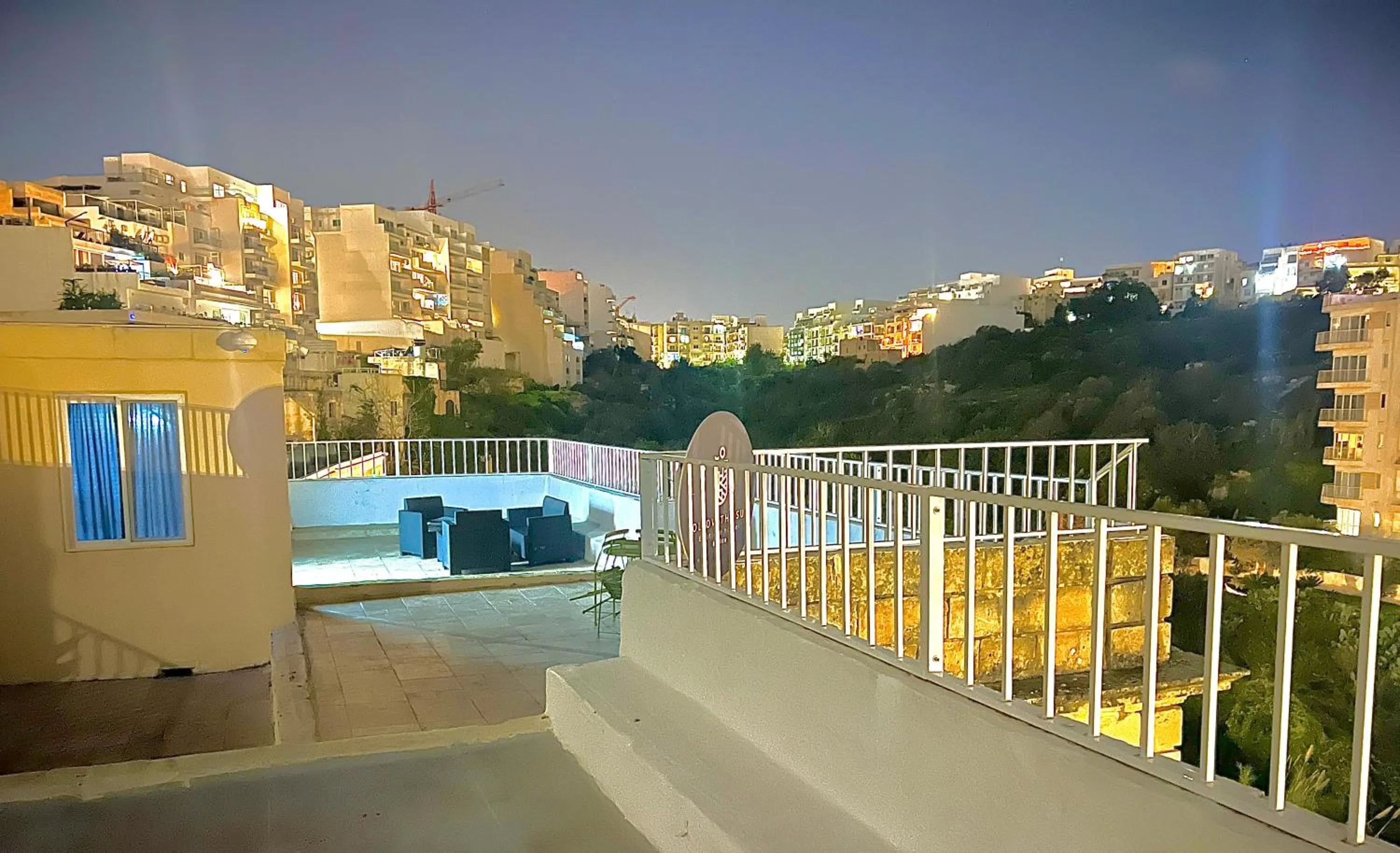 Balcony/Terrace in Follow the Sun Boutique Hostel - Pool, Breakfast & Sea Views