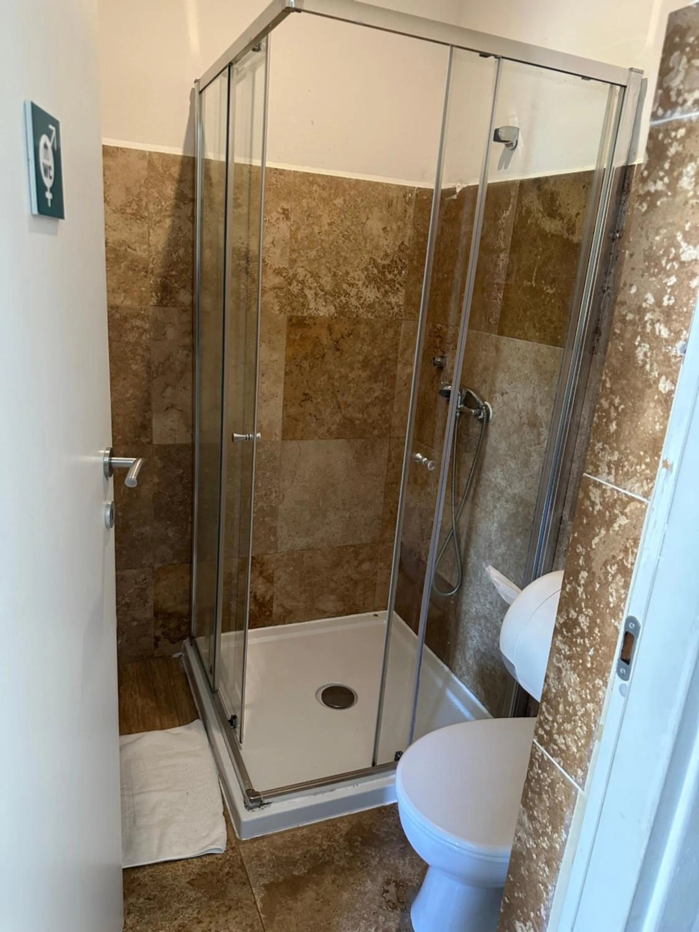 Shower in Follow the Sun Boutique Hostel - Pool, Breakfast & Sea Views