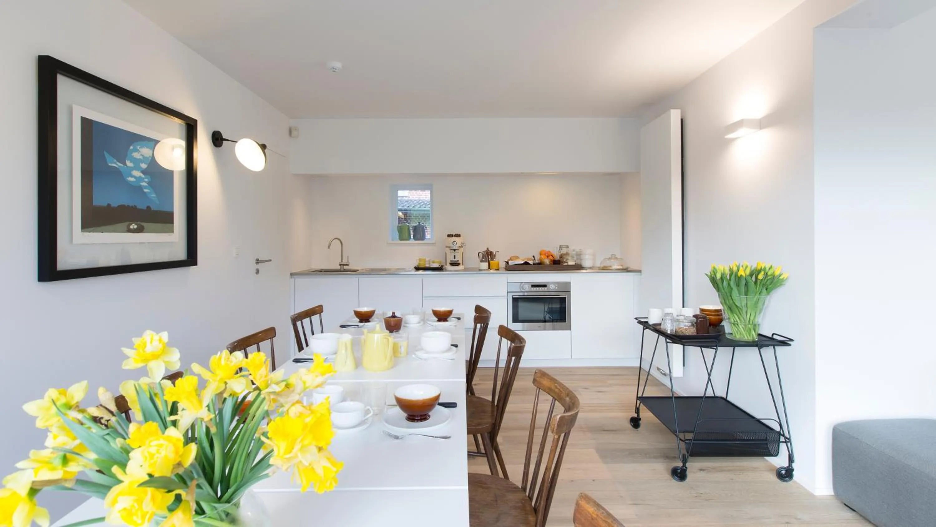 Kitchen or kitchenette in côté verger B&B