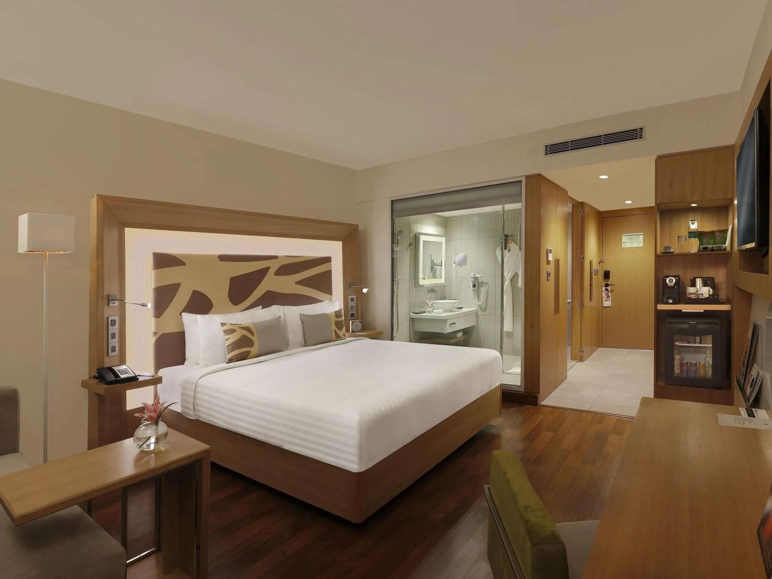 Bedroom, Bed in Novotel Chennai OMR