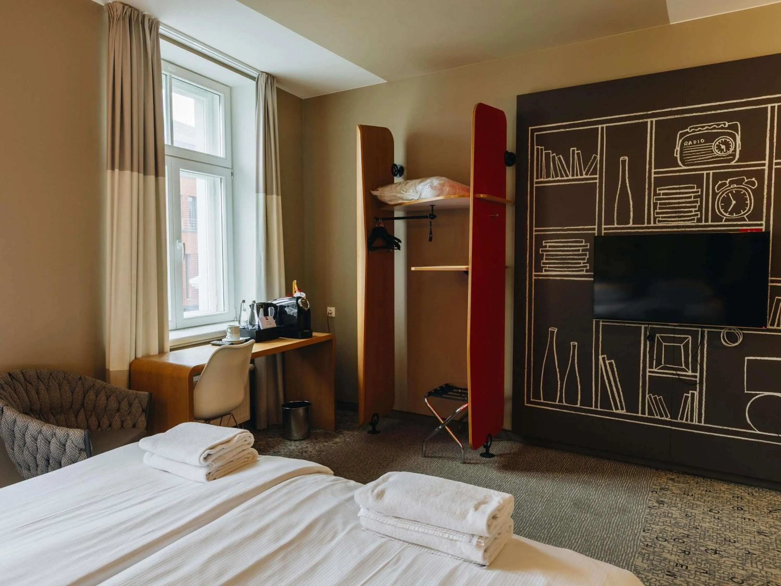 Bedroom, Bed in Ibis Riga Centre