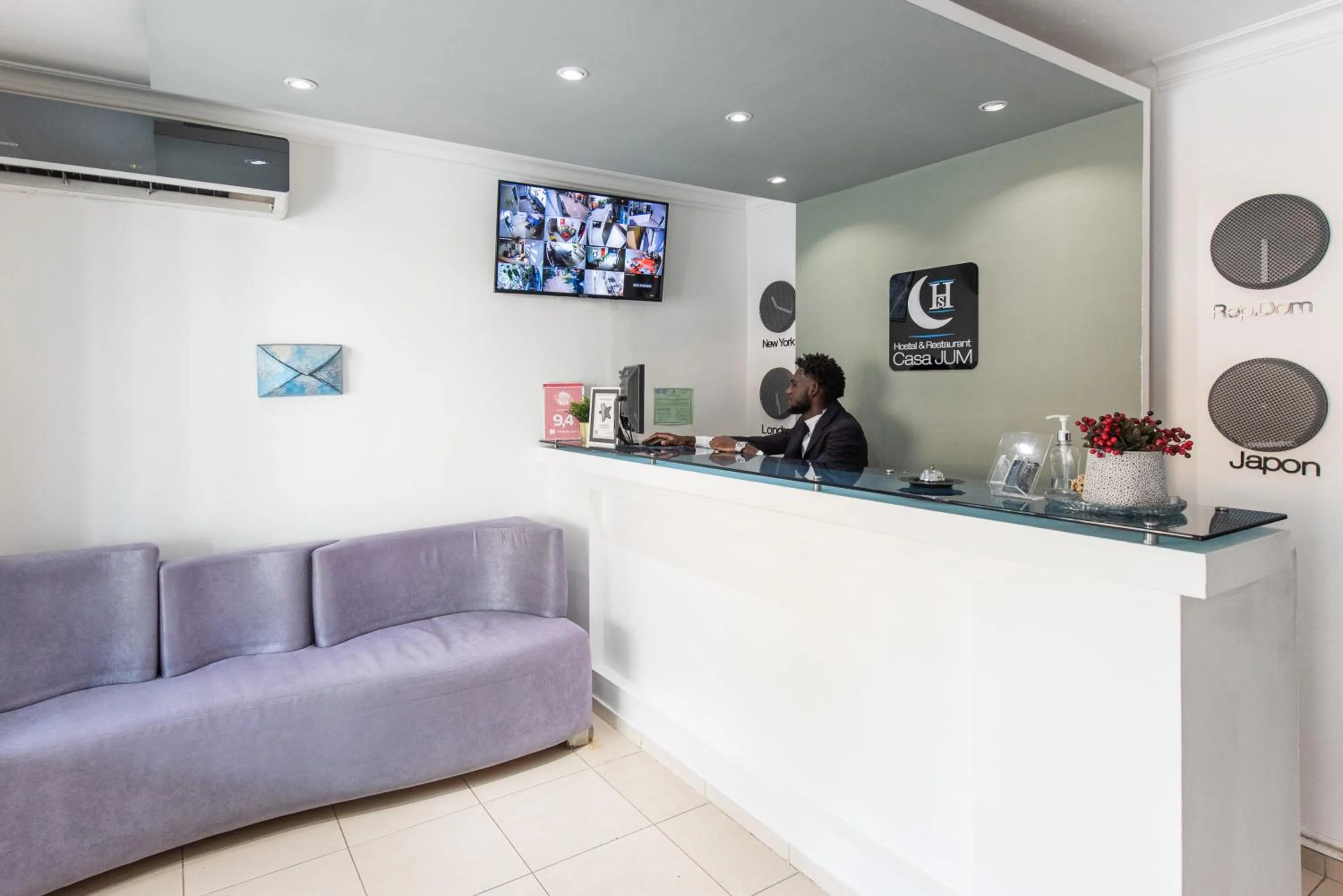 Lobby or reception in Hotel Casa Jum