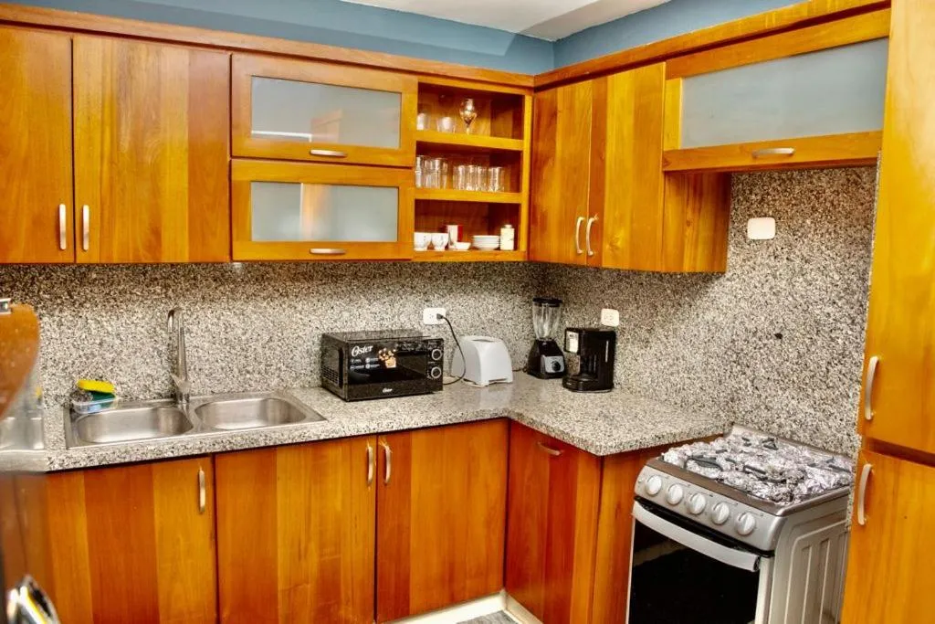 Kitchen or kitchenette in Hotel Casa Jum