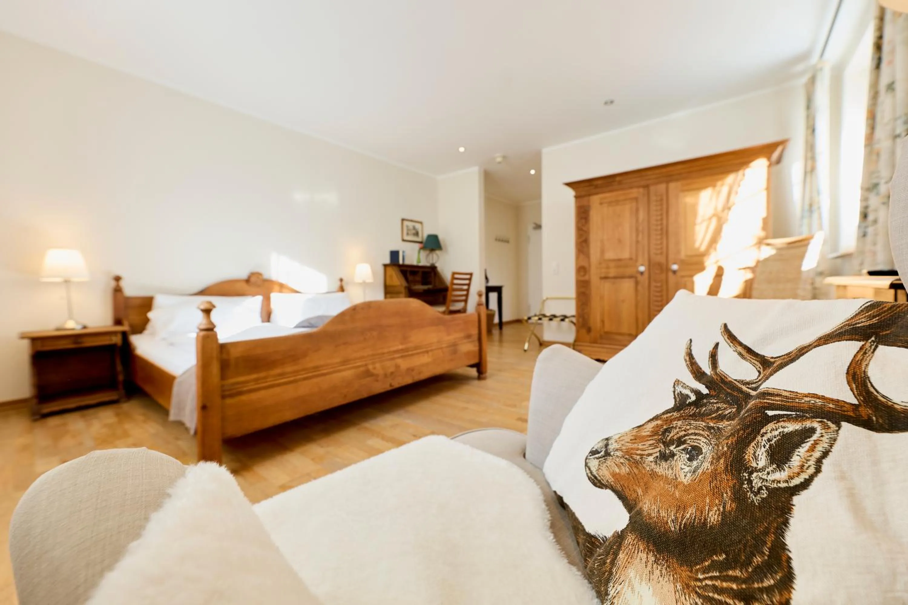 Bed in Hotel Gut Moschenhof