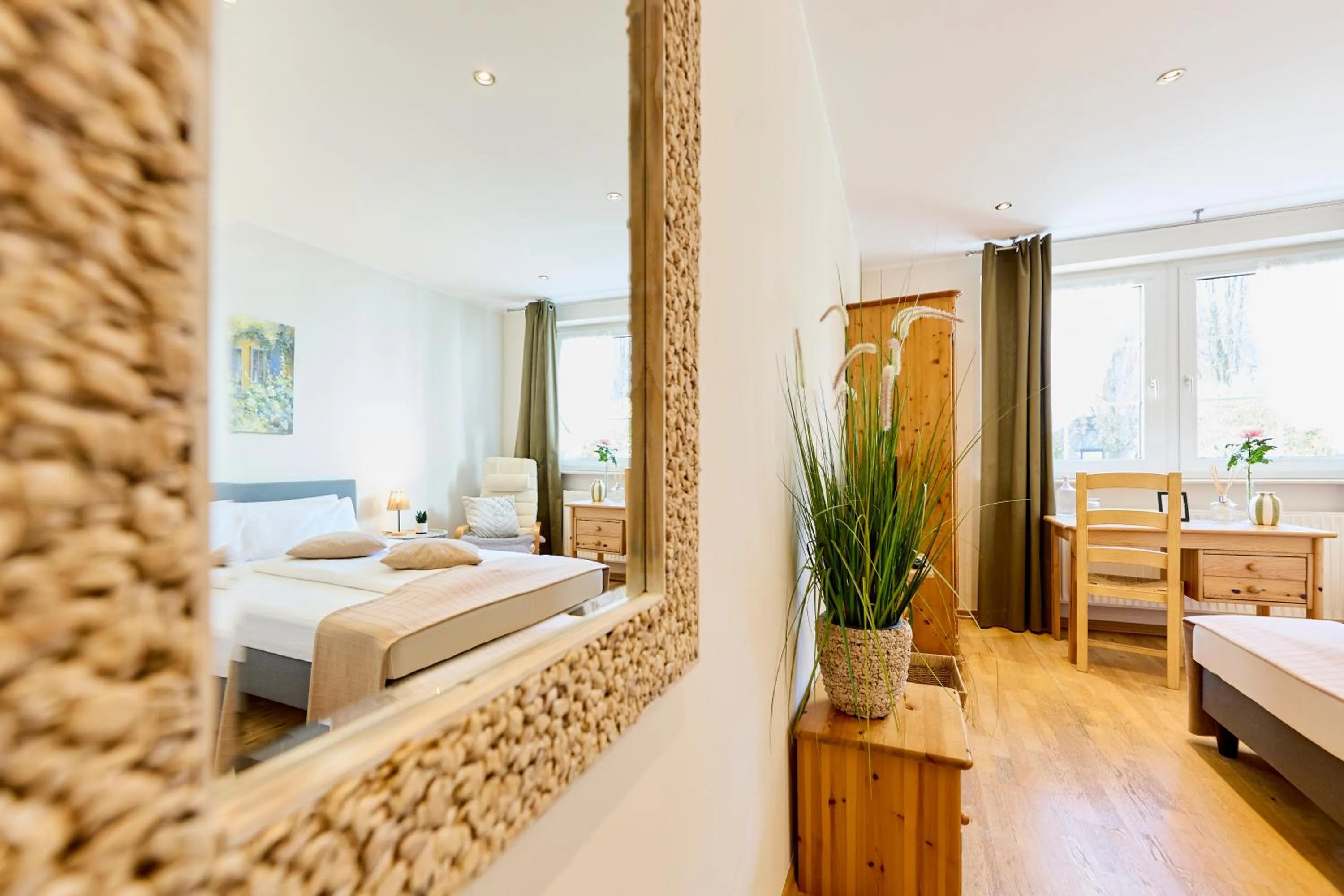 Bed in Hotel Gut Moschenhof