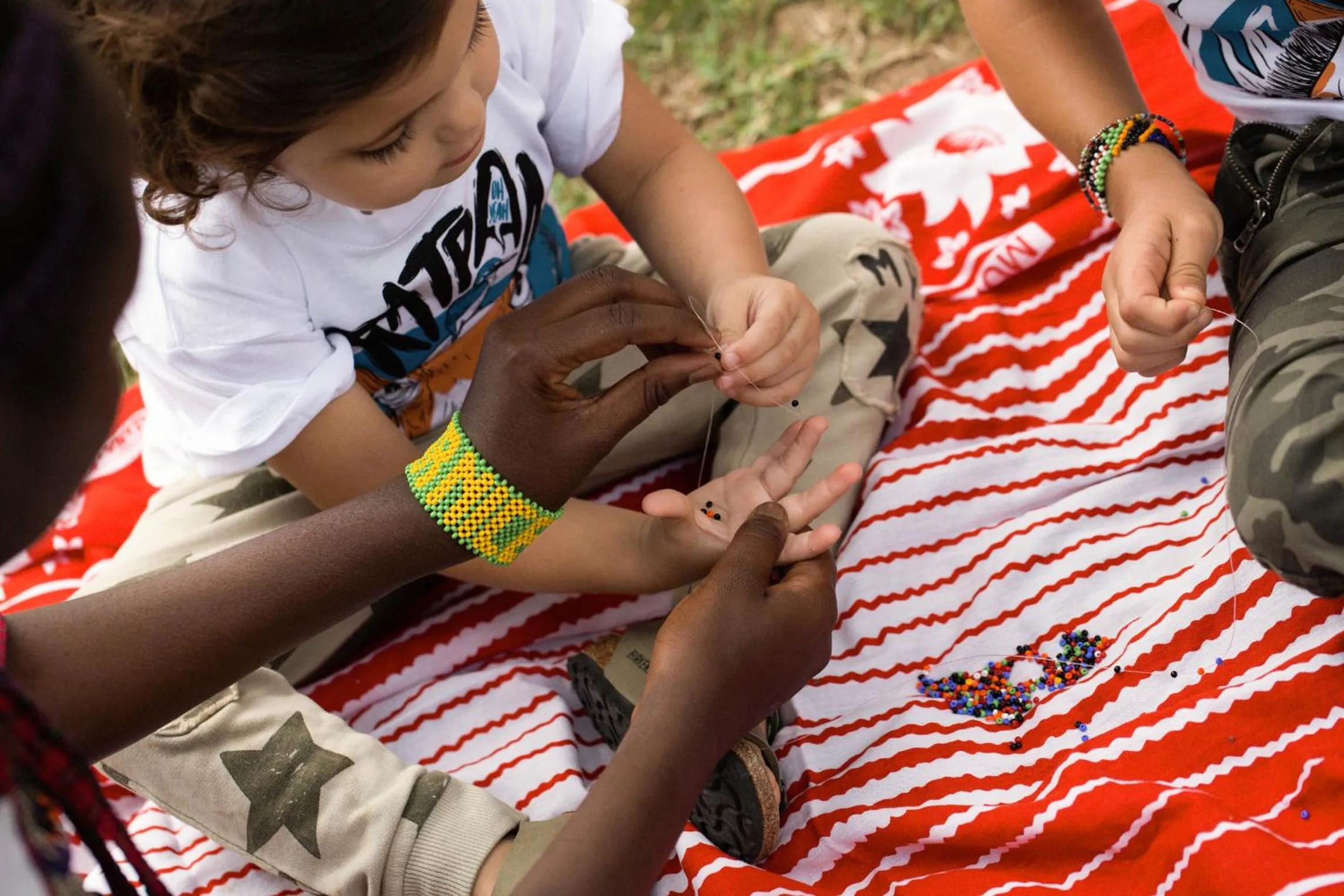 children in Olengoti Eco Safari Camp